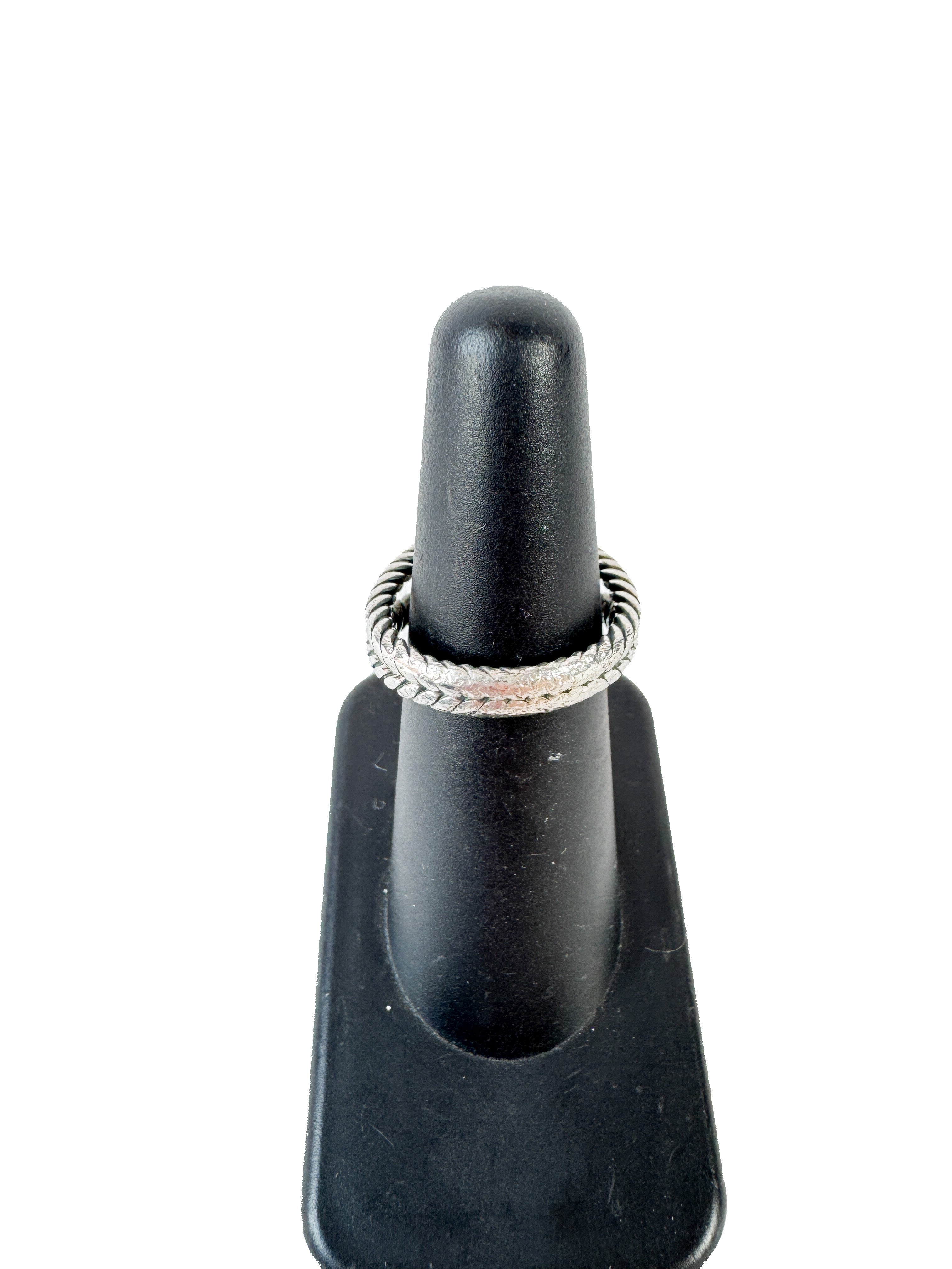 David Yurman petite Albion prasiolite diamond ring