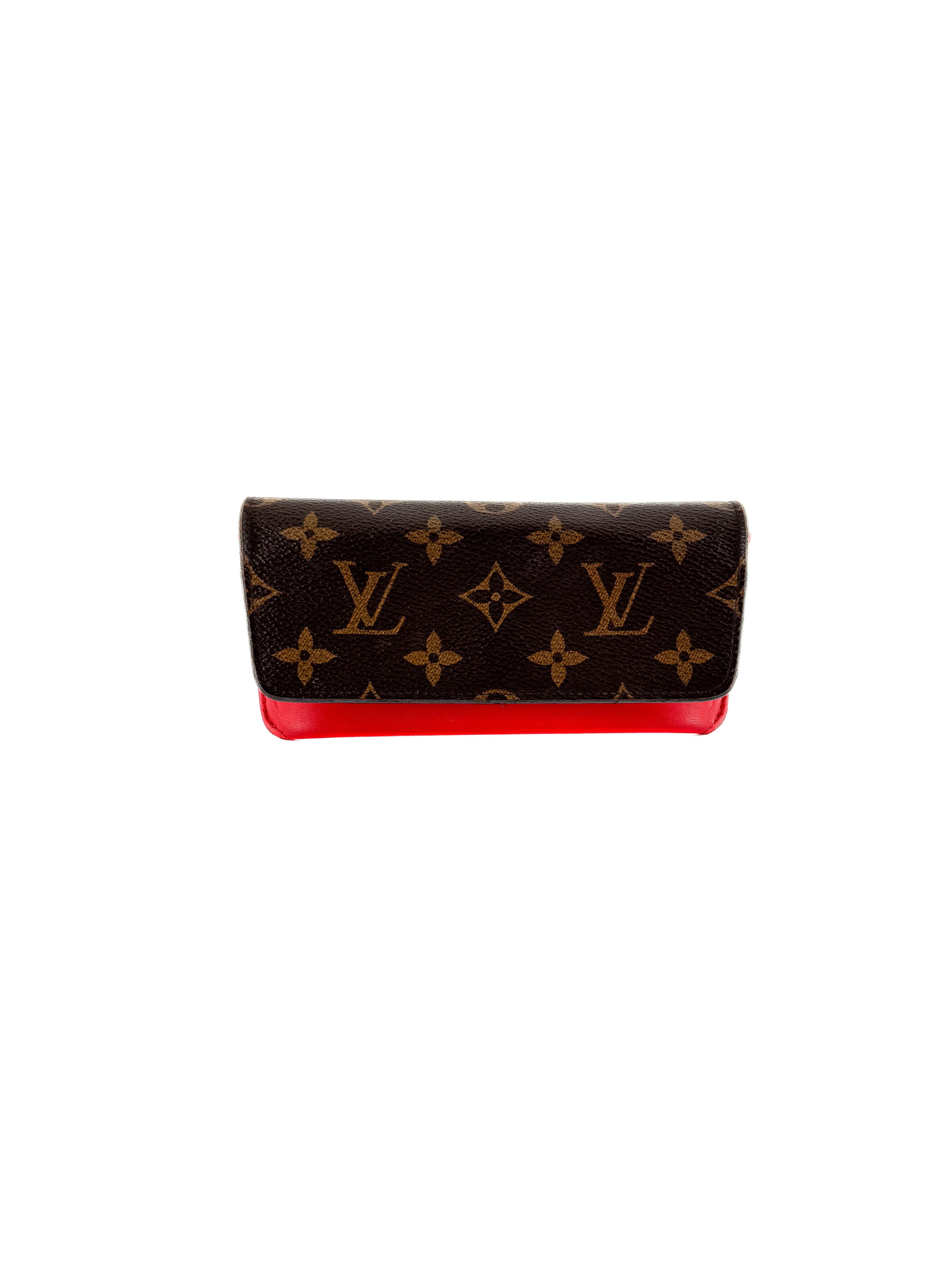 Louis Vuitton monogram/red eyeglass case SP4149