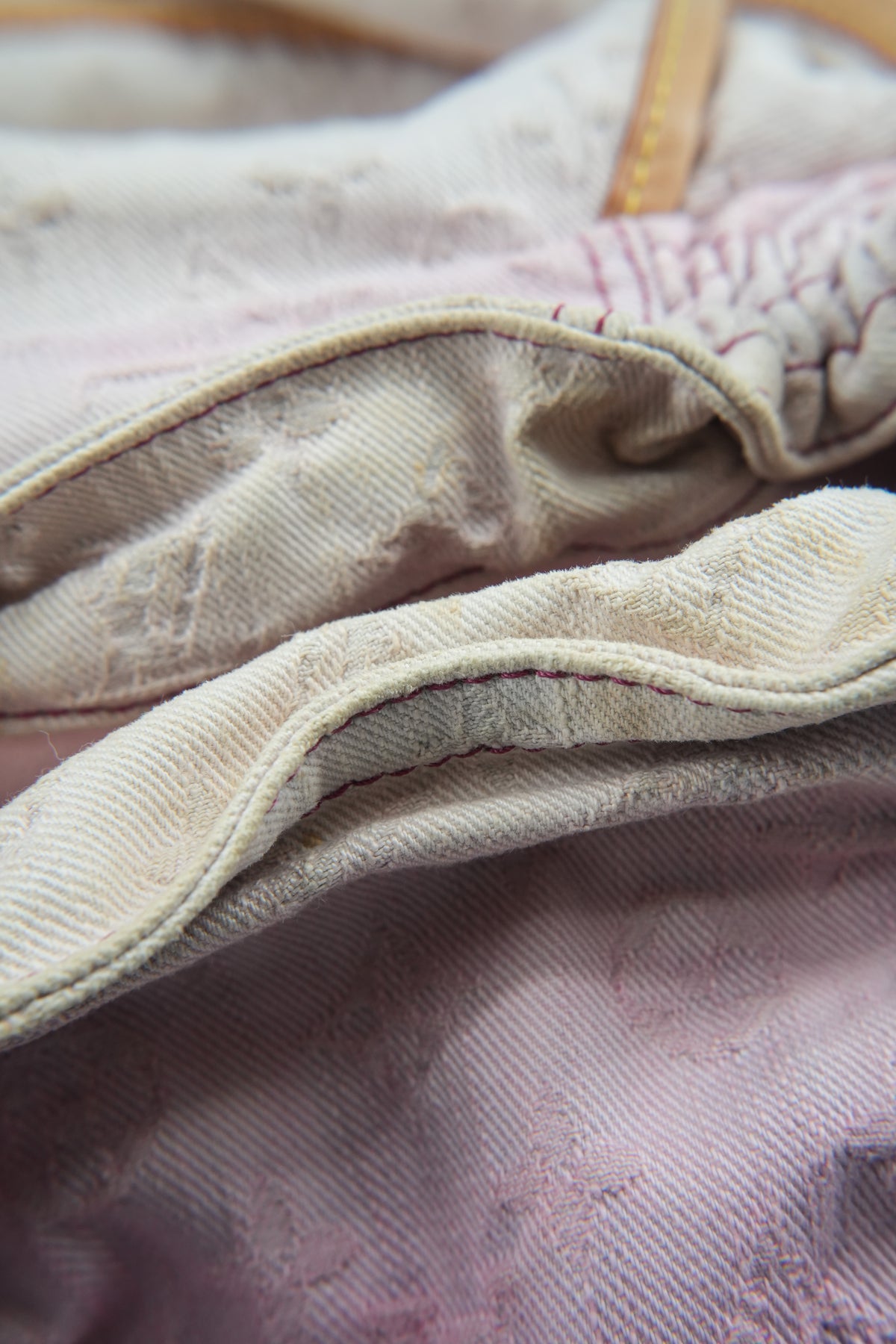 Louis Vuitton Sunshine pink denim monogram FL0130