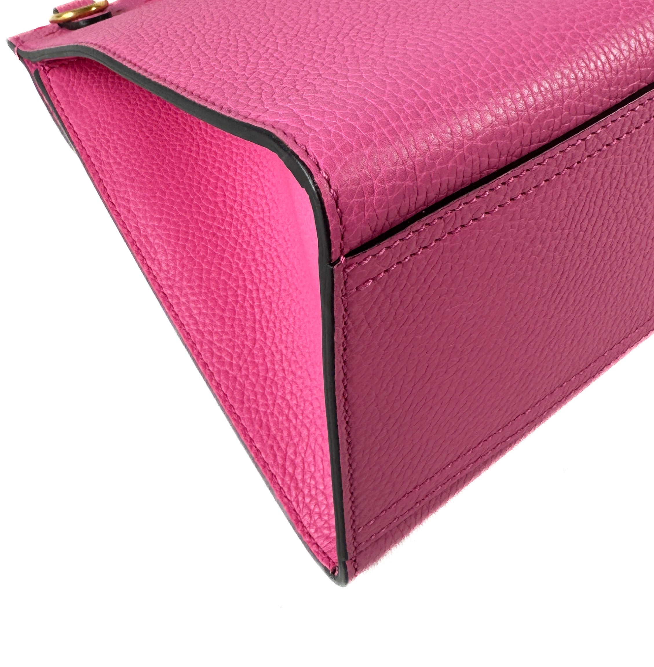 Gucci pink Marmont top handle bag 520981