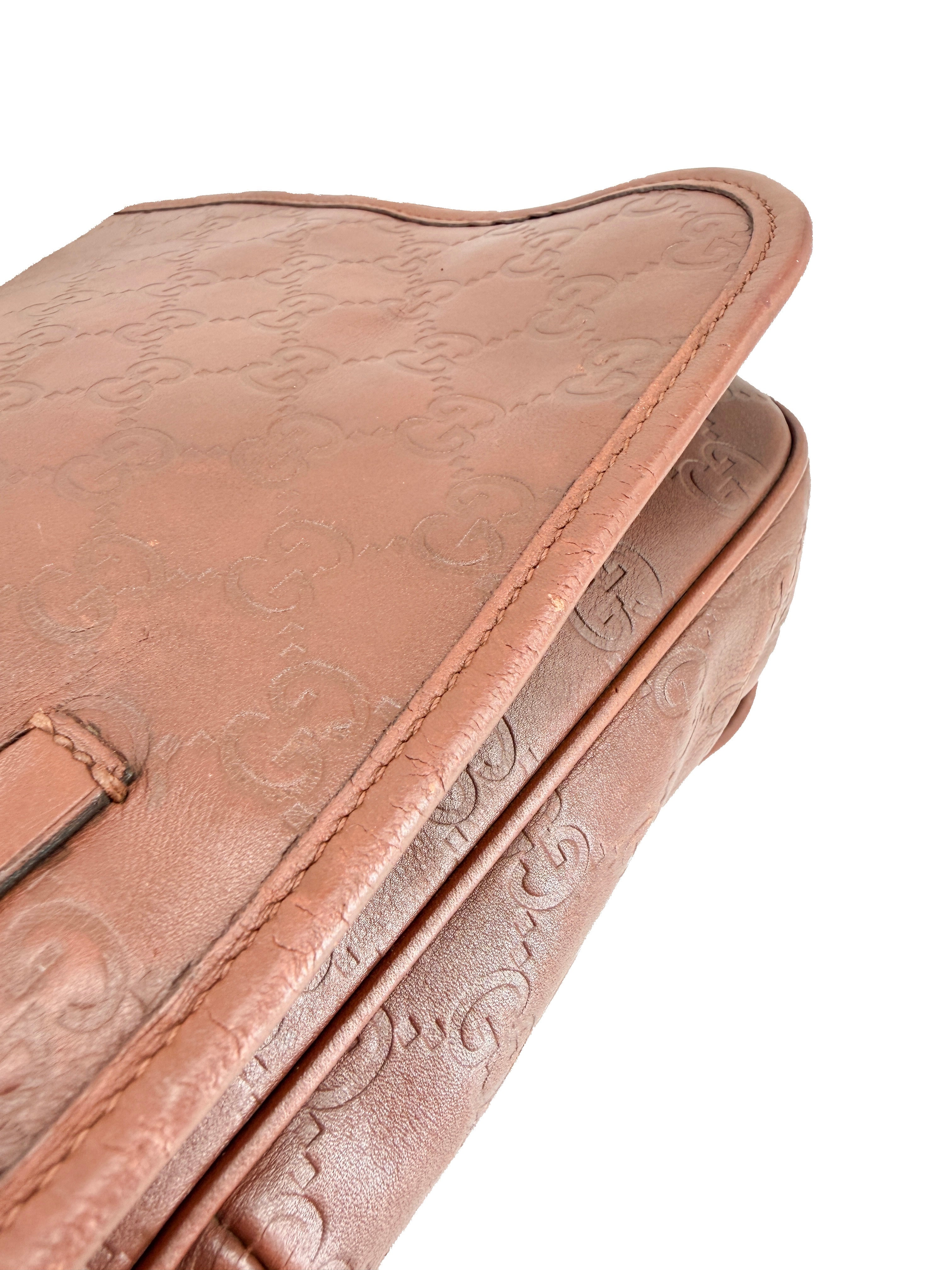 Gucci brown Guccissima messenger bag 145844 213317
