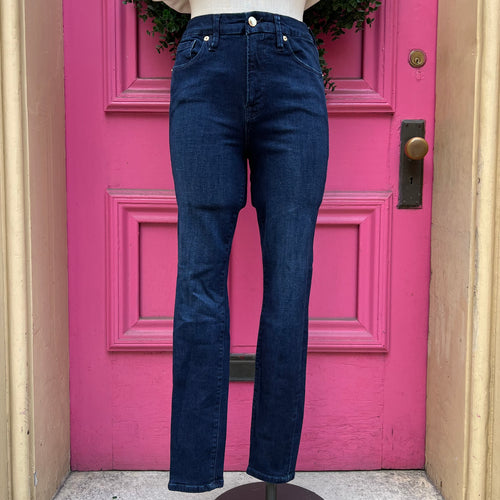 Good American dark wash skinny jeans size 8