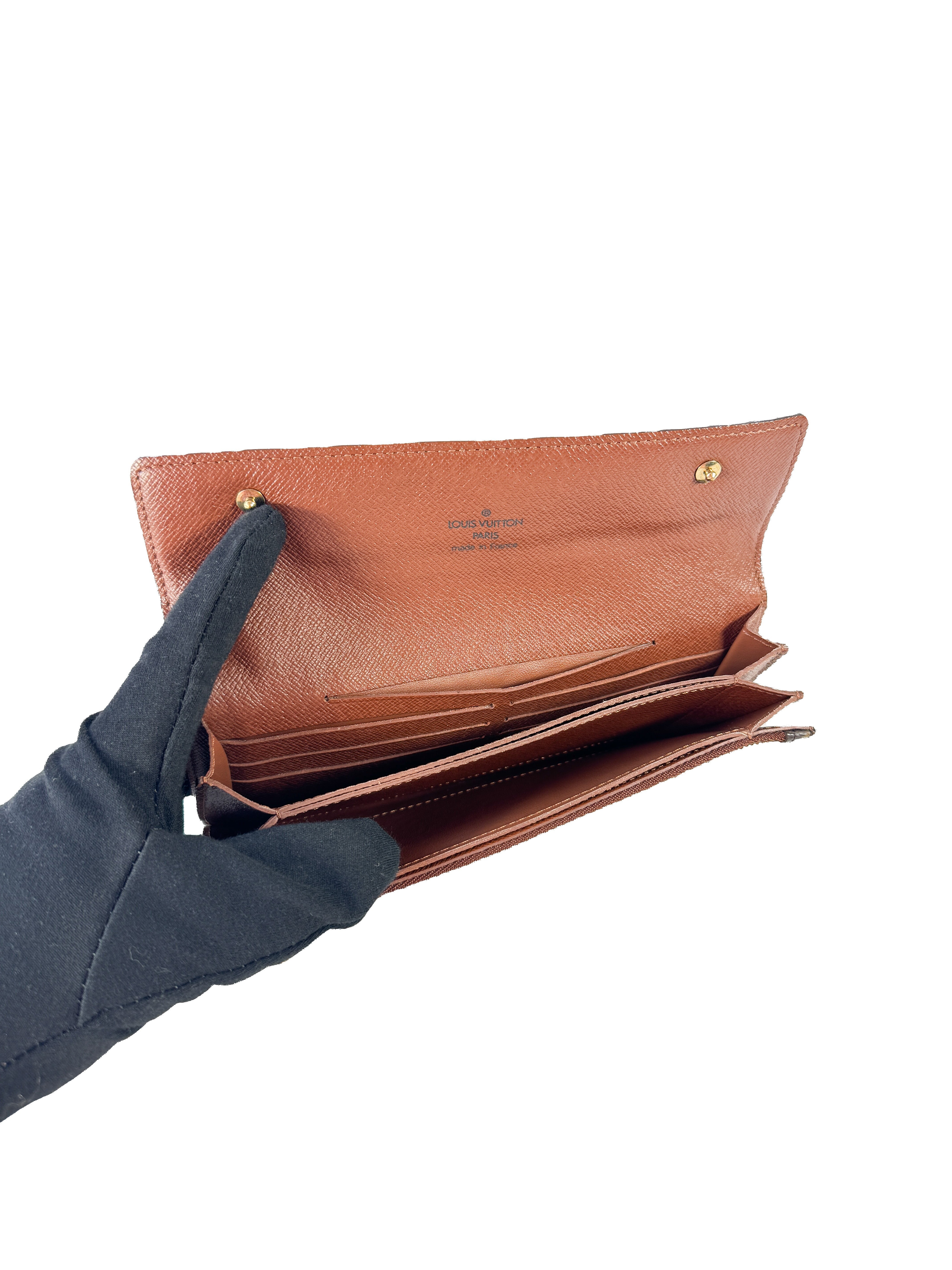 Louis Vuitton monogram Portefeuille Accordion long wallet TH1014