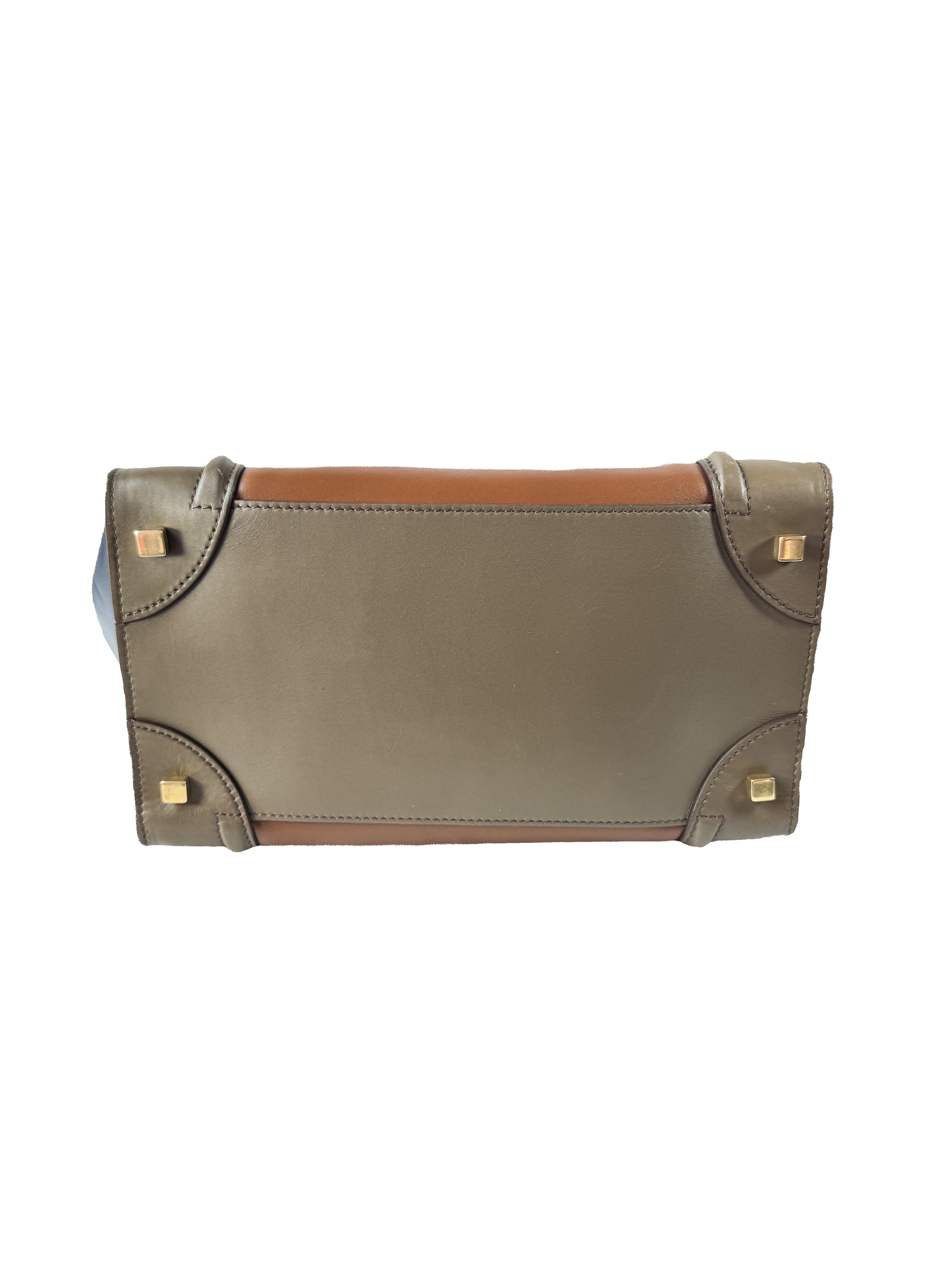 Celine navy, olive, orange luggage mini tote W-AT-0172