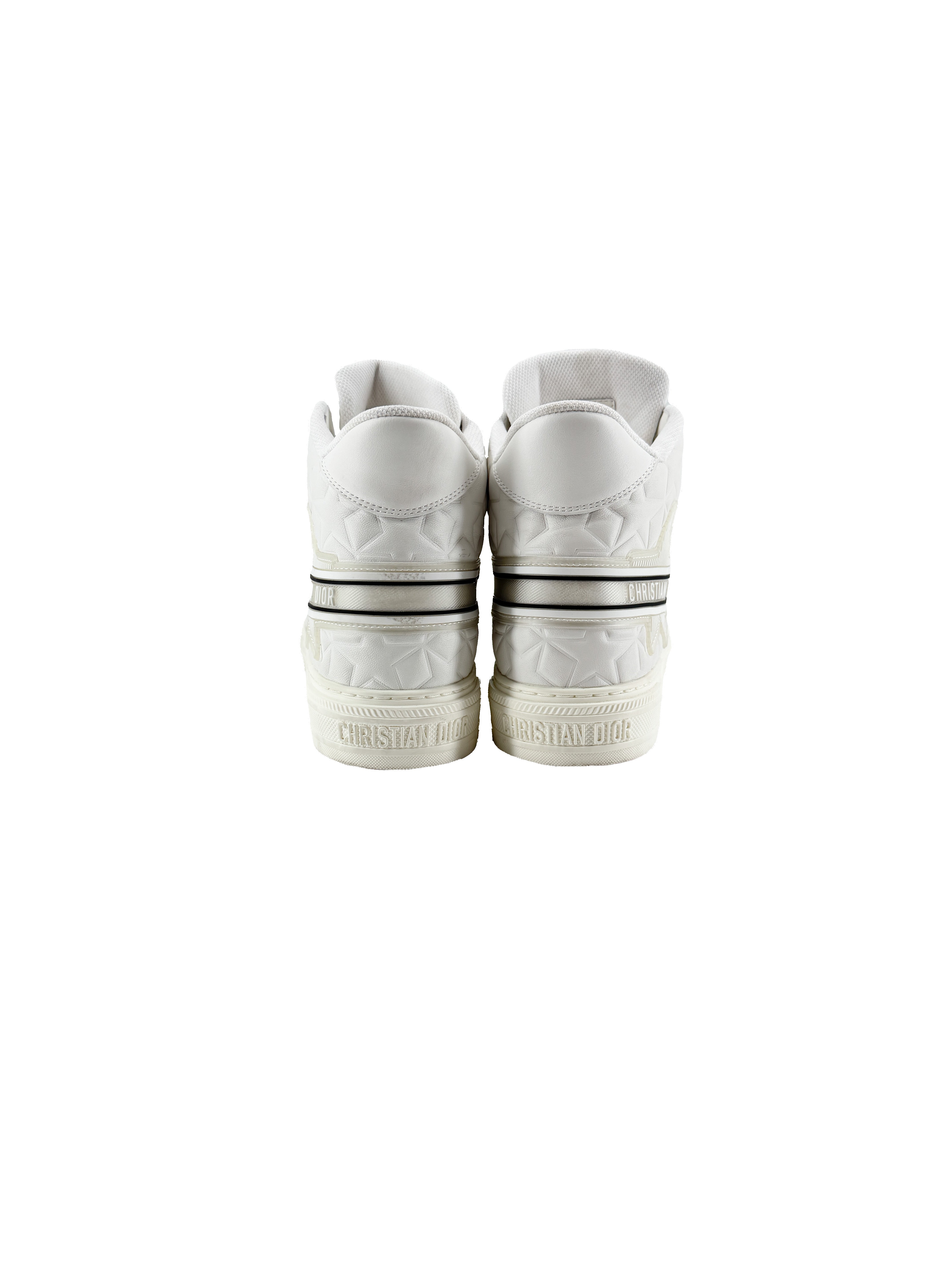 Christian Dior white Walk'N'Dior Star high top sneakers size 39 BOX