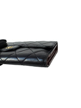 Chanel black lambskin flap full wallet 20072165