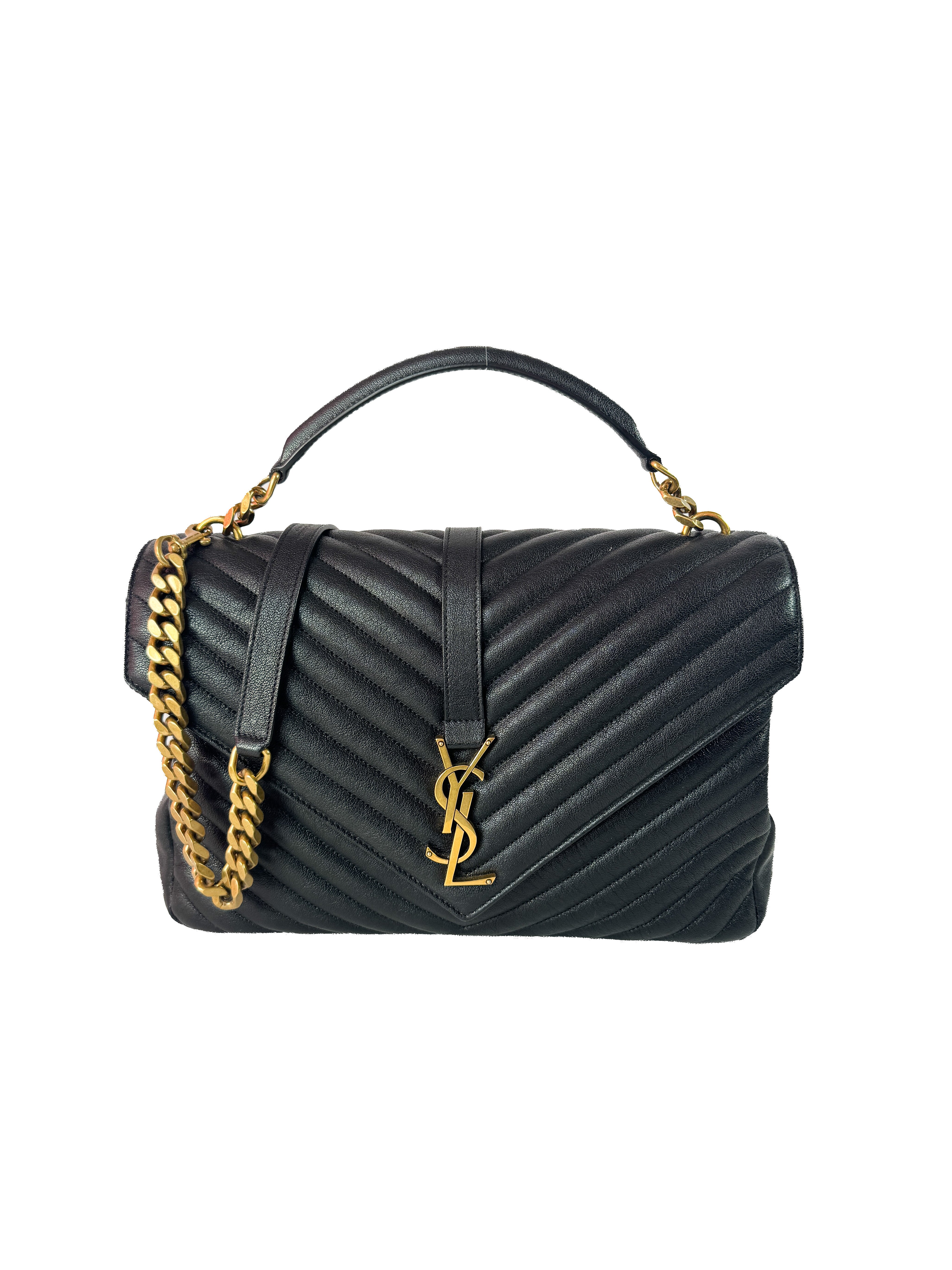 Saint Laurent black large College bag TCT600278-0522