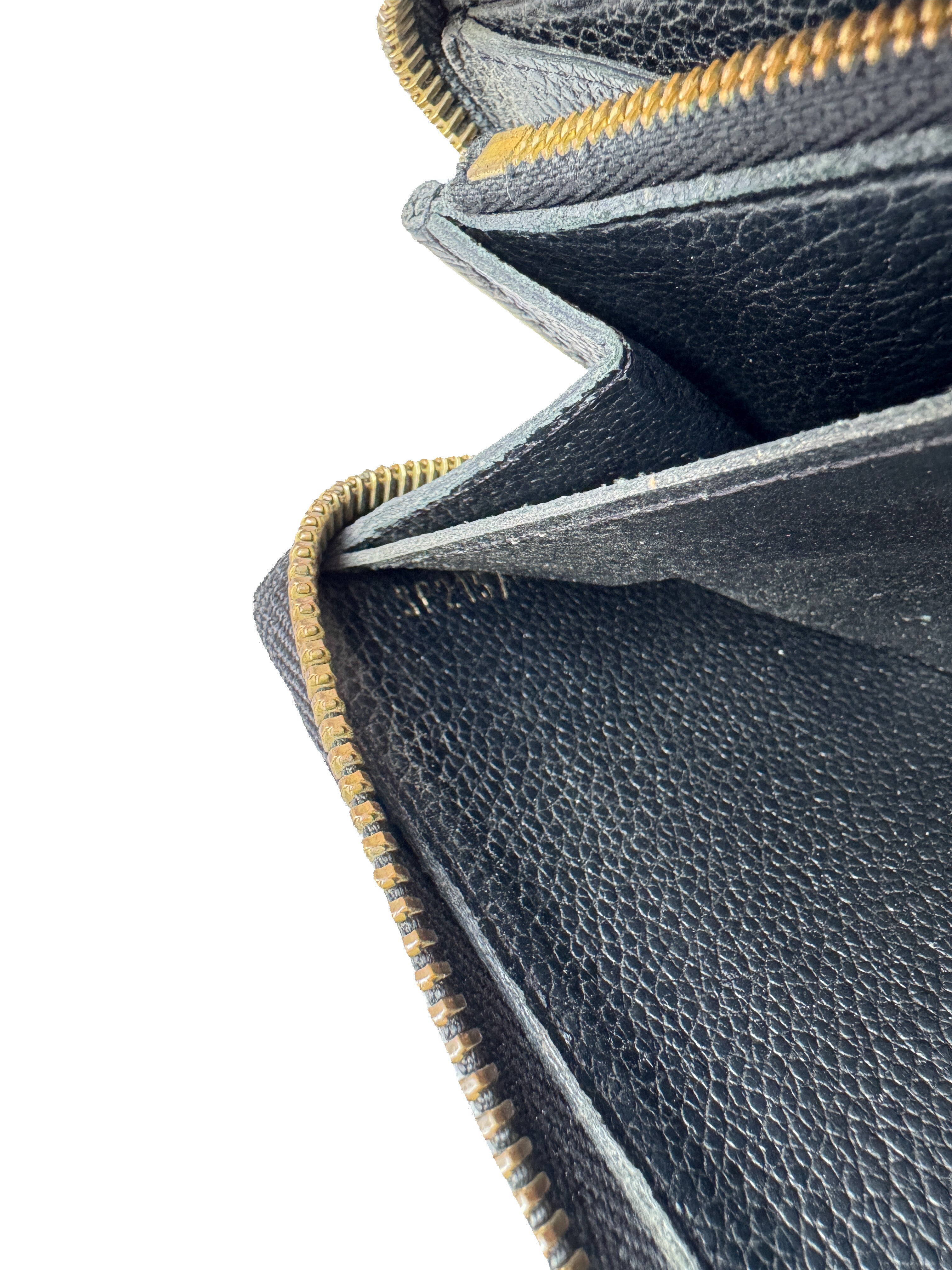 Louis Vuitton monogram empreinte leather black Clemence wallet SP2157