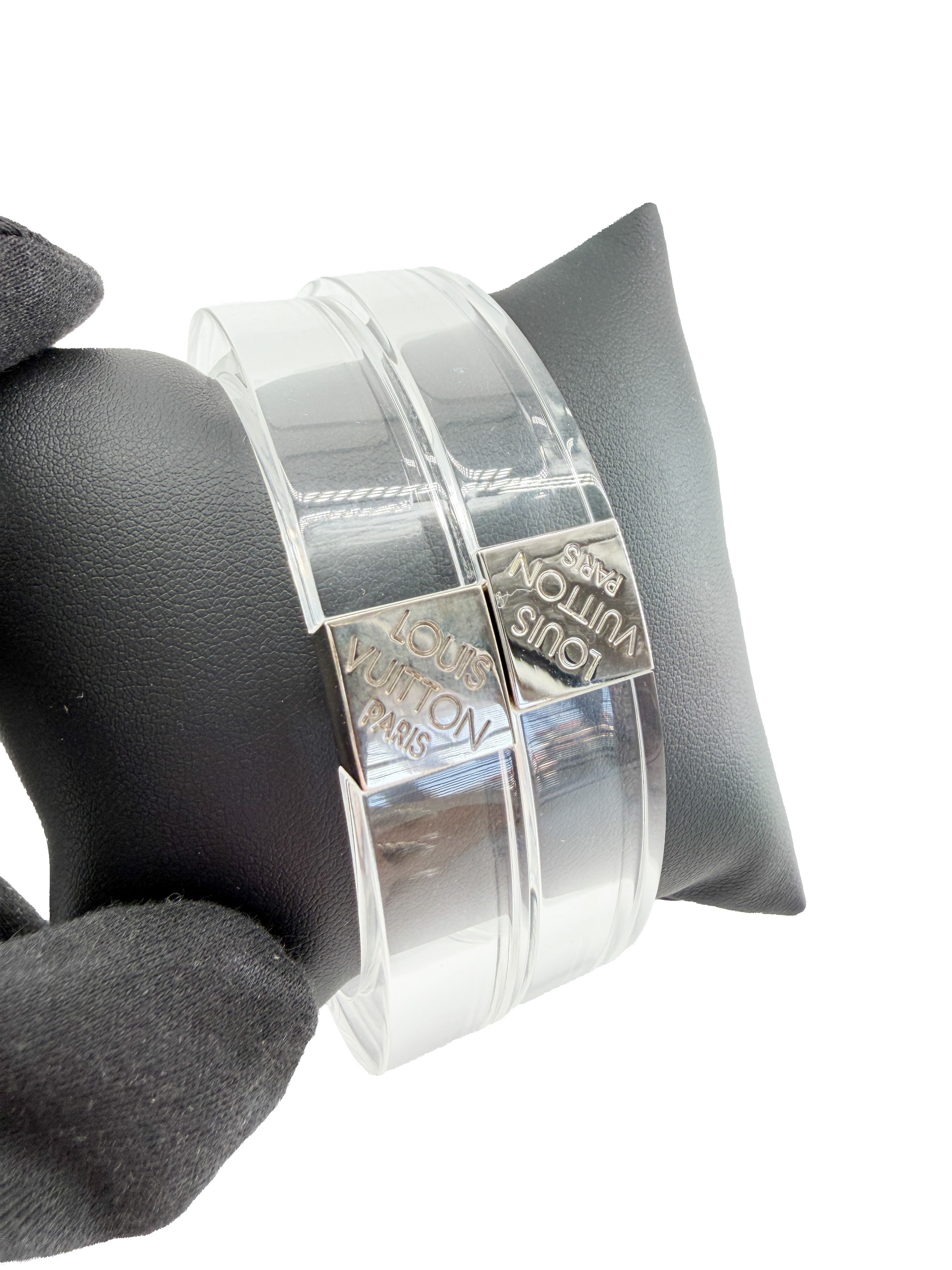 Louis Vuitton clear bangle bracelet