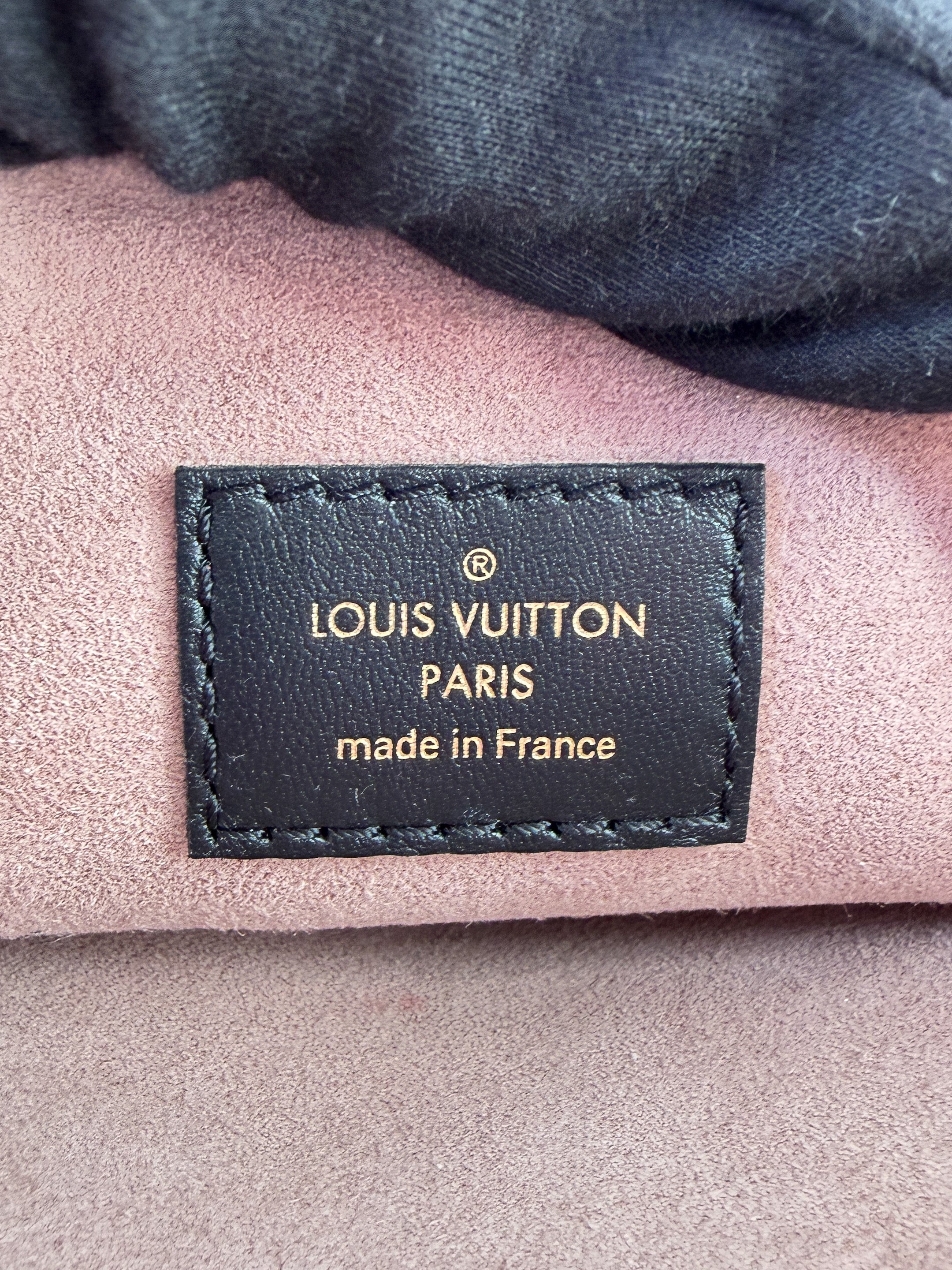 Louis Vuitton black leather Coussin PM NFC