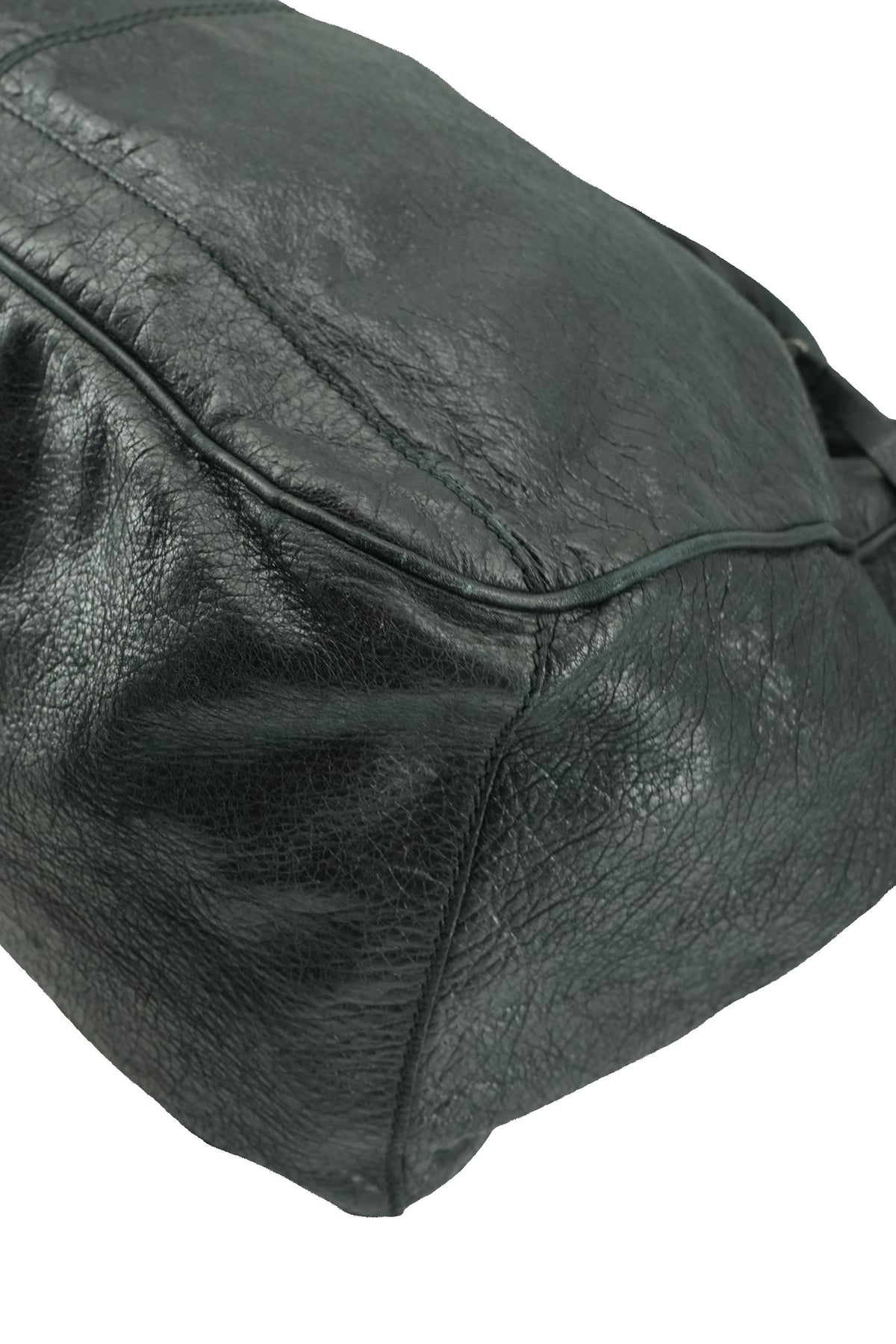 Balenciaga black leather Motocross Bridge bag 213048