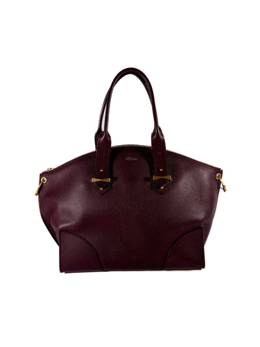 Alexander McQueen burgundy large Legend tote **as is**