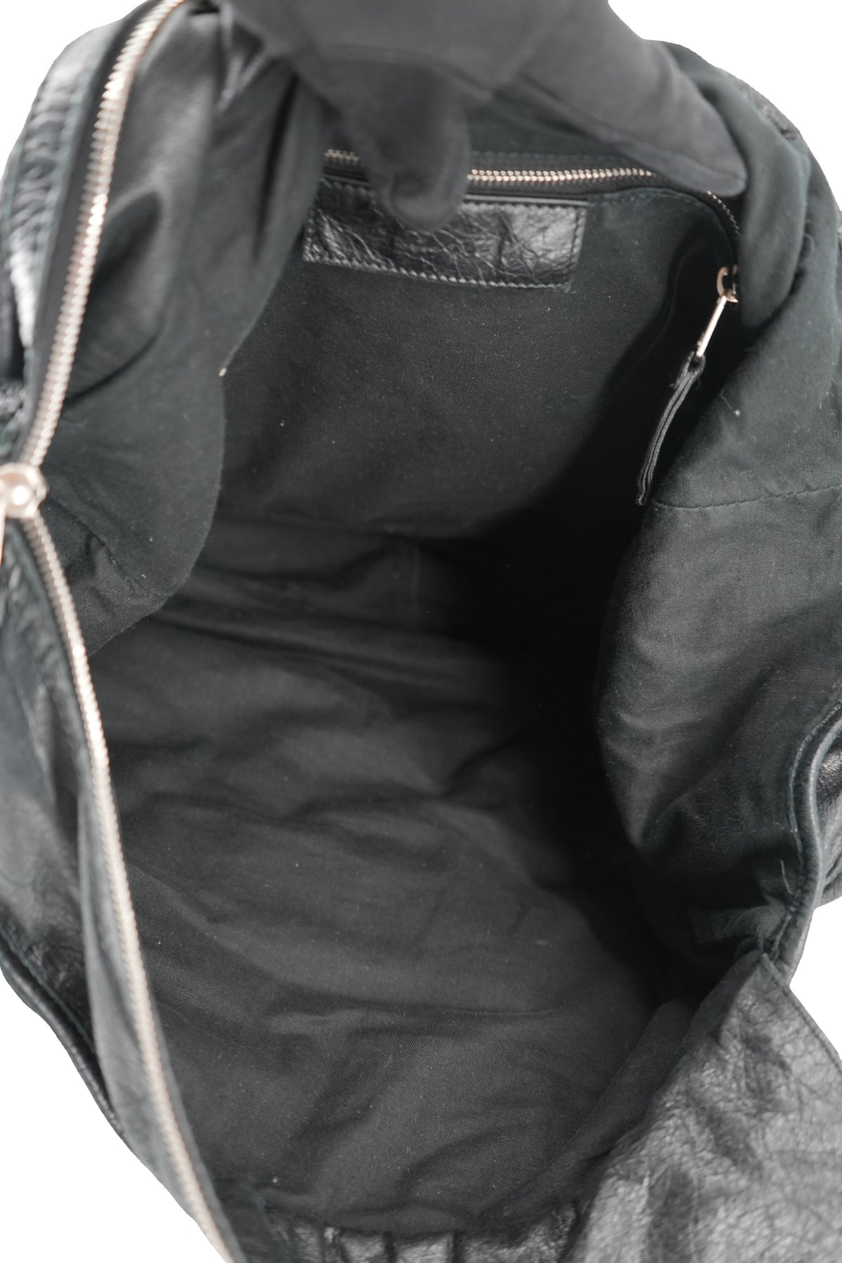 Balenciaga black leather Motocross Bridge bag 213048