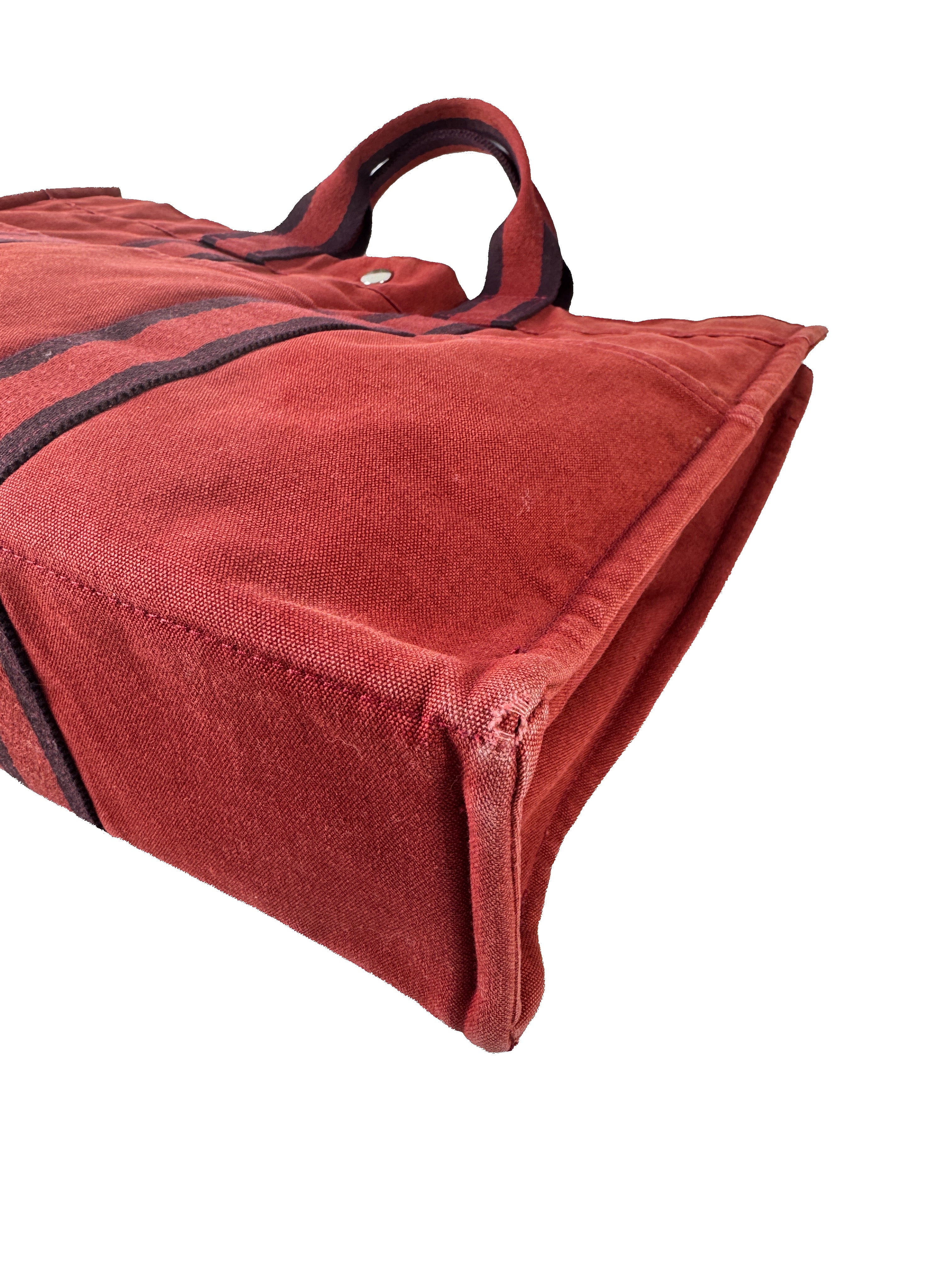 Hermès red fourre tote GM *as is*