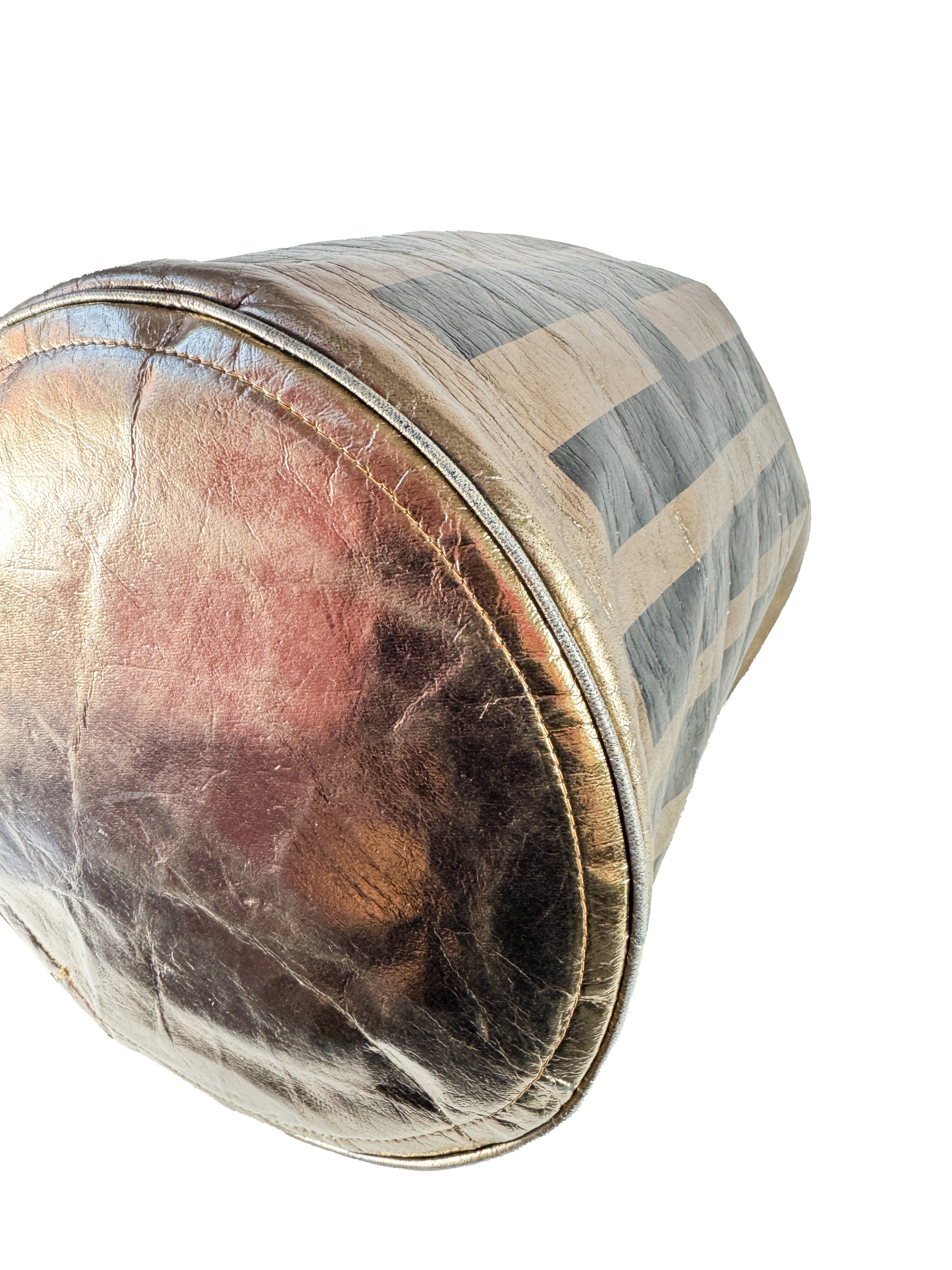 Moschino vintage Redwall bronze logo sling pack backpack