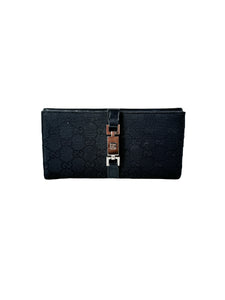 Gucci black signature GG vintage Jackie wallet *as is* 03536612134