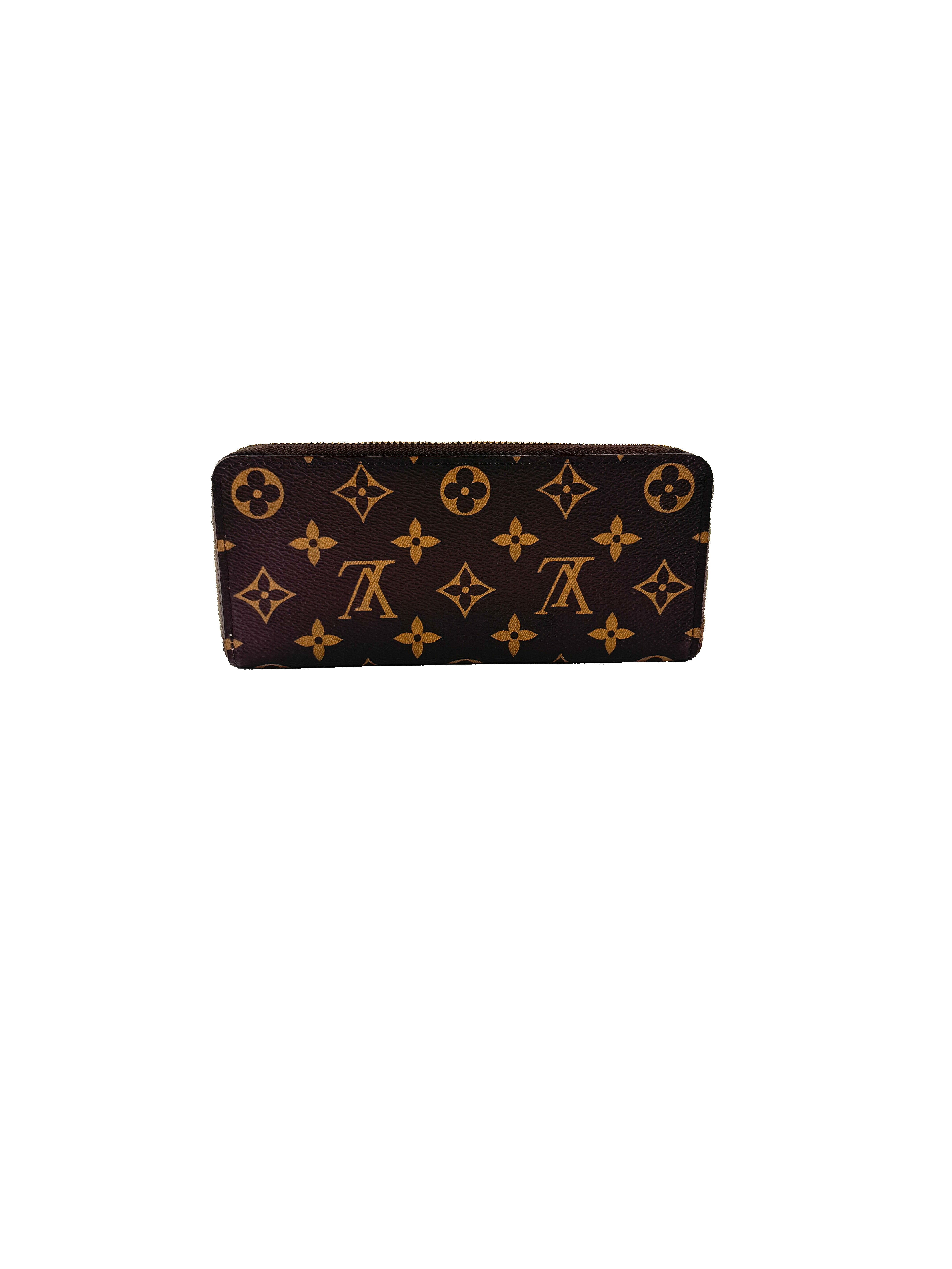Louis Vuitton monogram Clemence wallet rose ballerine NFC