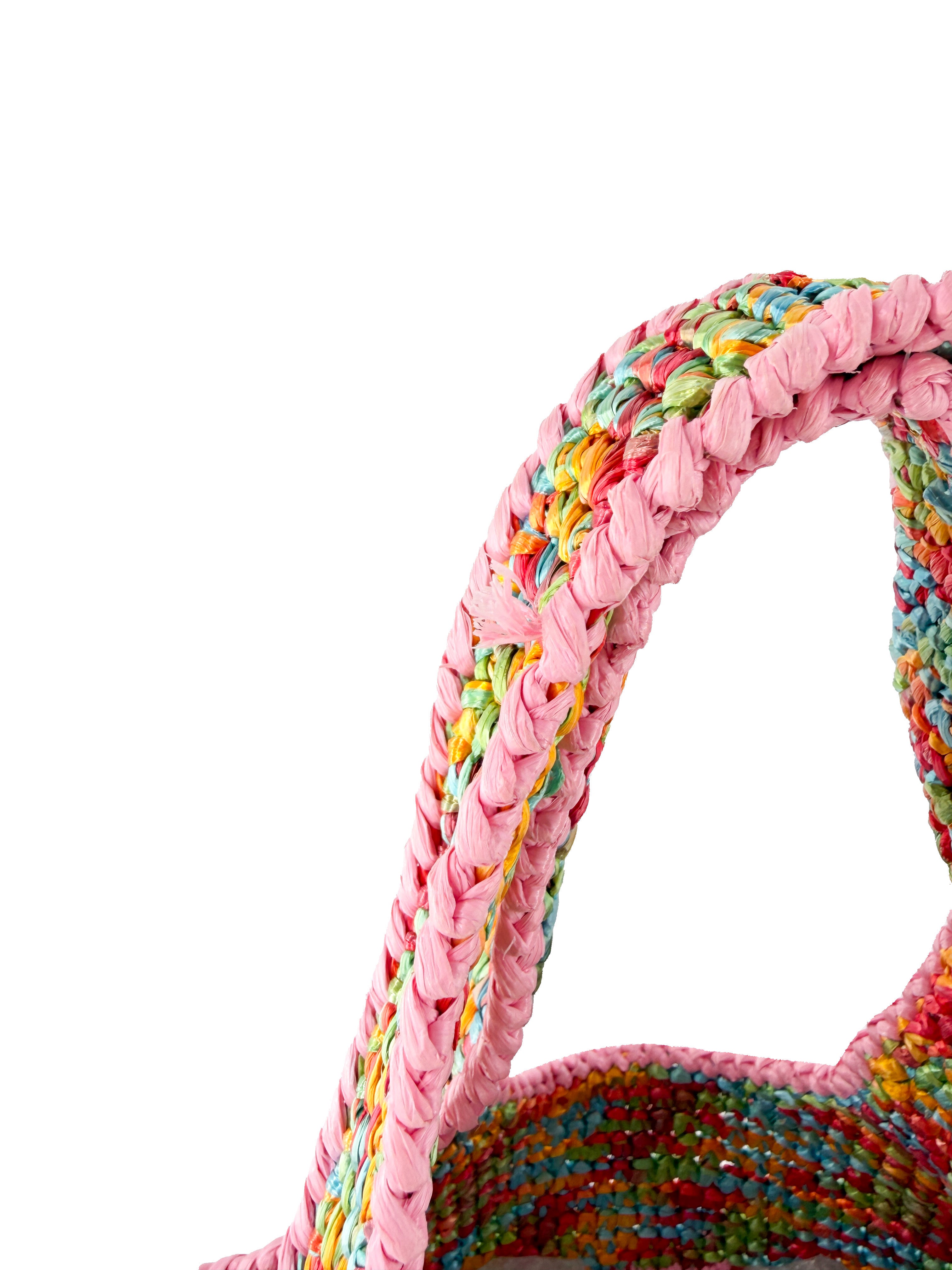 Gucci GG multicolor Raffia Blondie tote 746228 520981