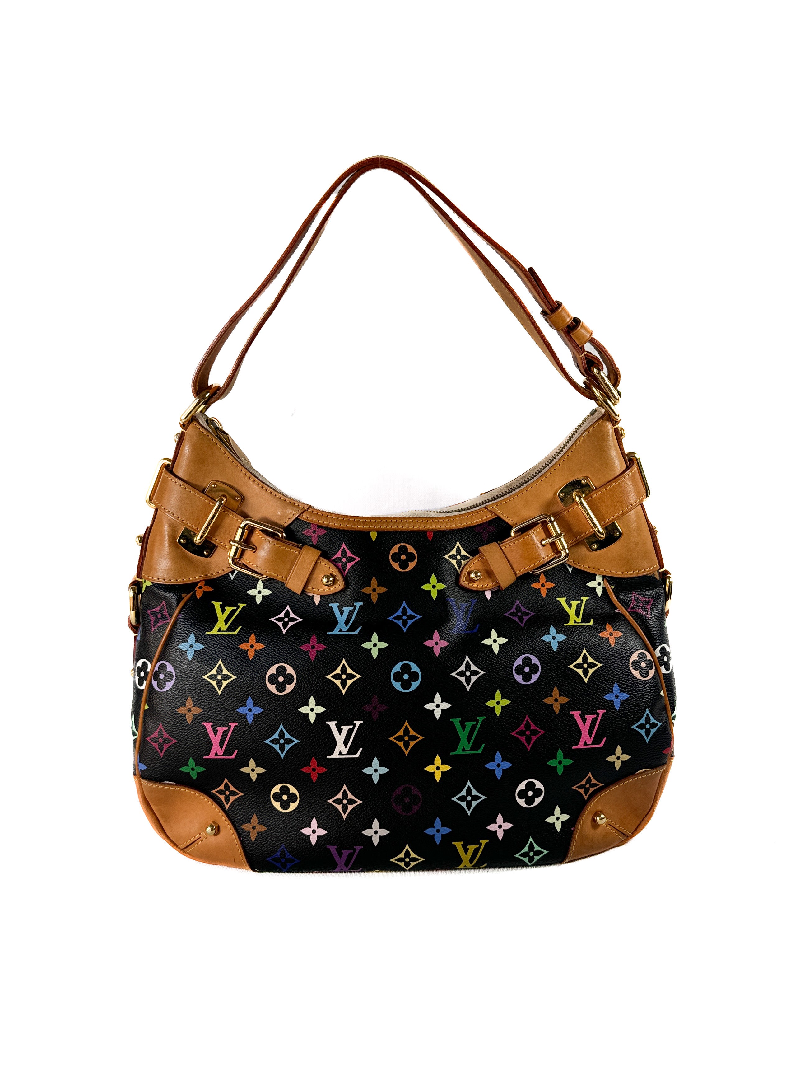 Louis Vuitton black multicolore Greta shoulder bag