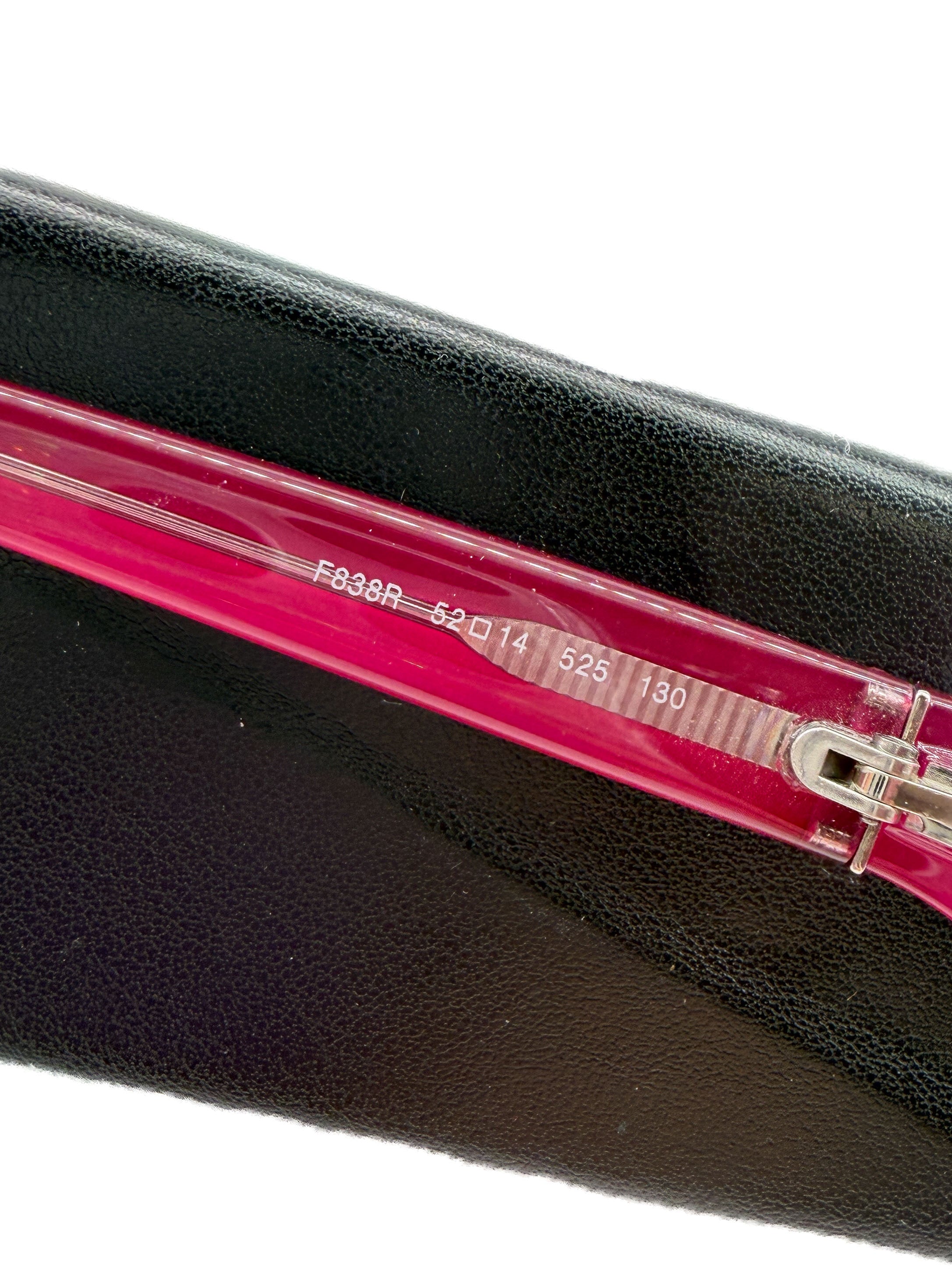 Fendi magenta Zucca eyeglasses frames CASE