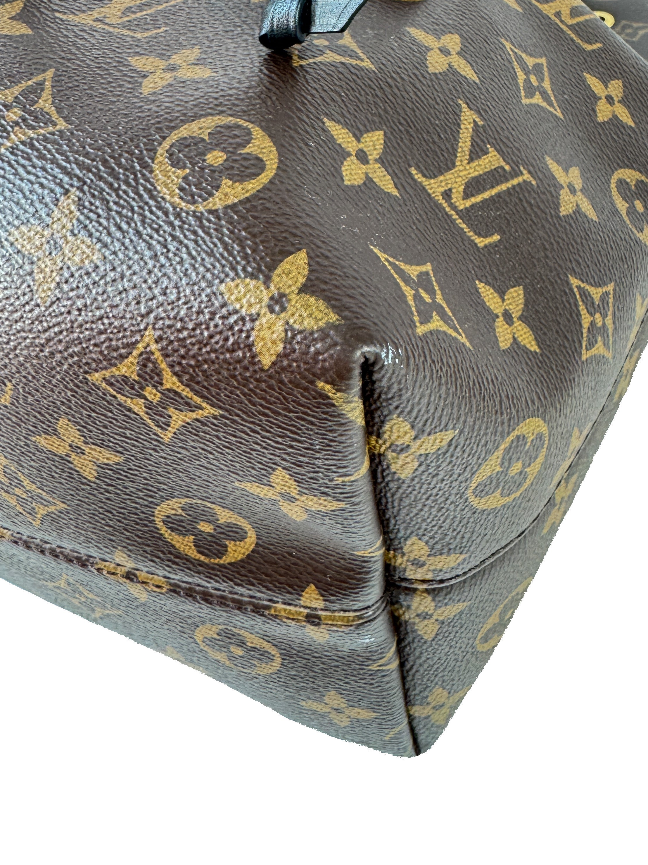 Louis Vuitton monogram Black leather Montsouris PM Backpack NM SA2280