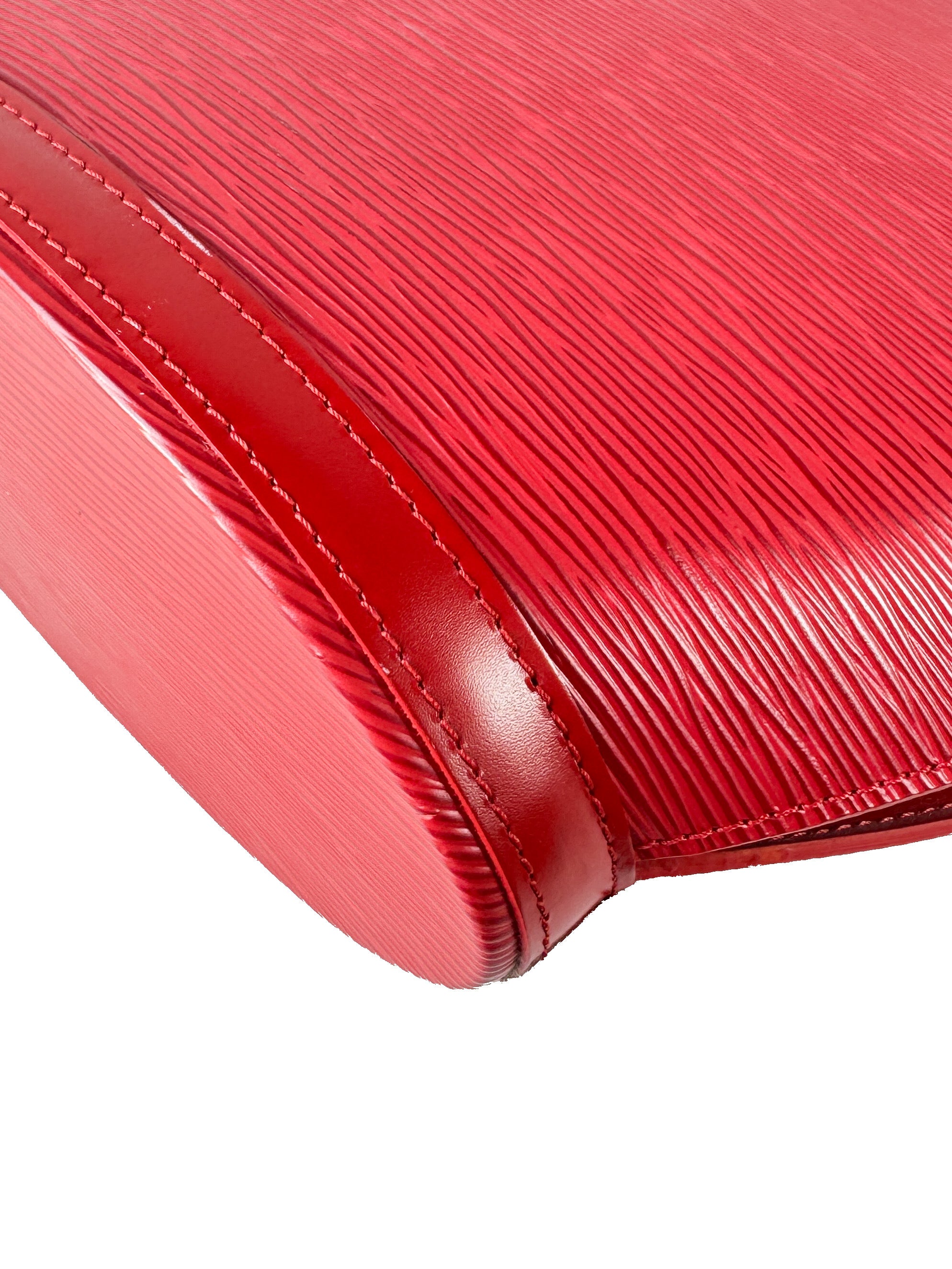 Louis Vuitton red epi leather Saint Jacques GM AR0035