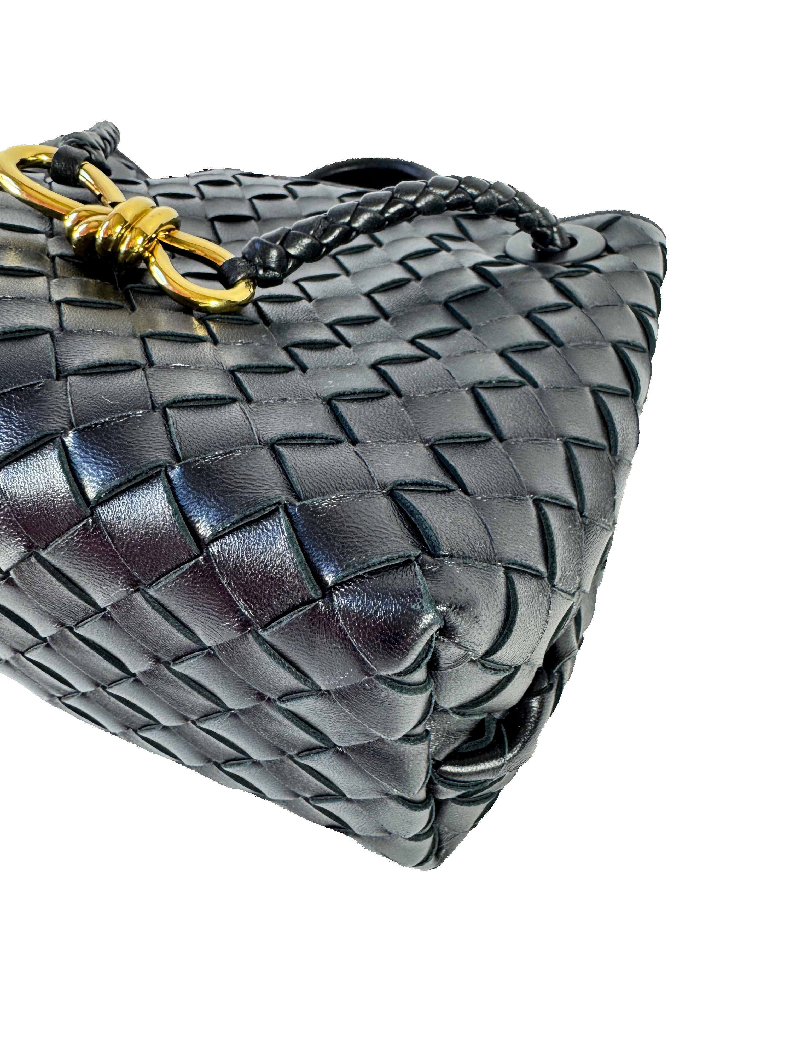 Bottega Veneta black Andiamo small tote A01080074L