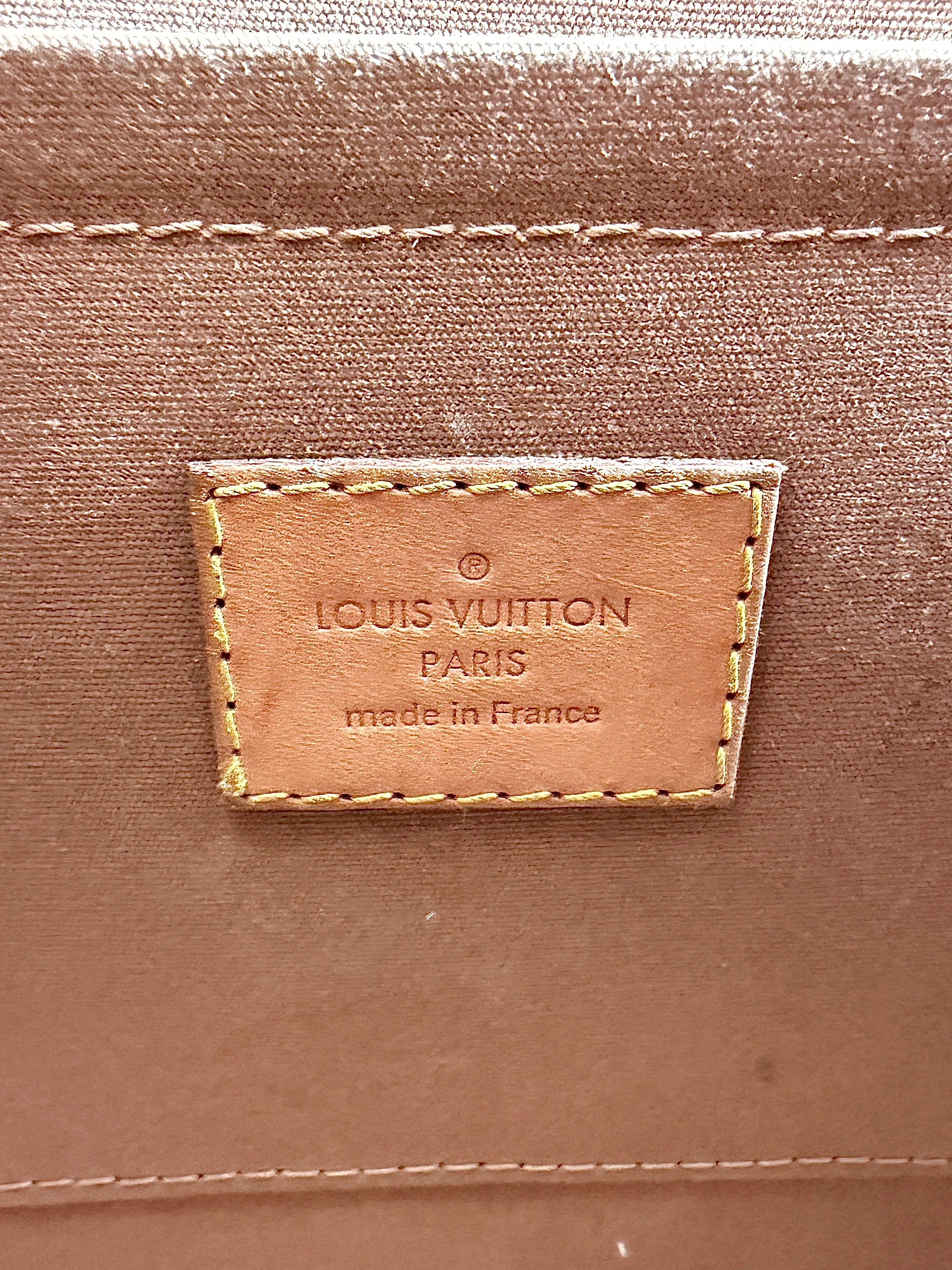 Louis Vuitton monogram vernis Mirada gold SR2192