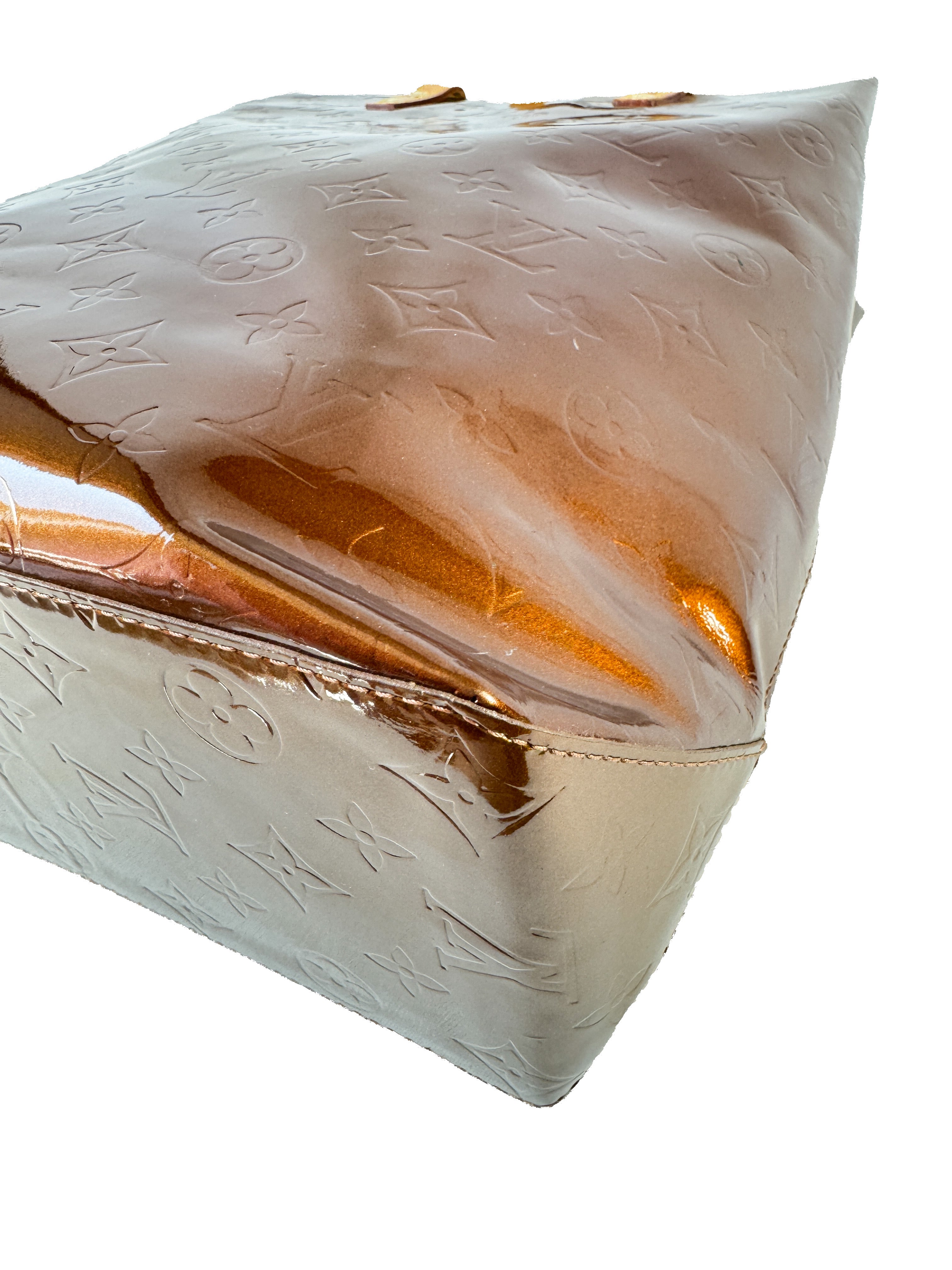 Louis Vuitton bronze vernis Reade MM tote