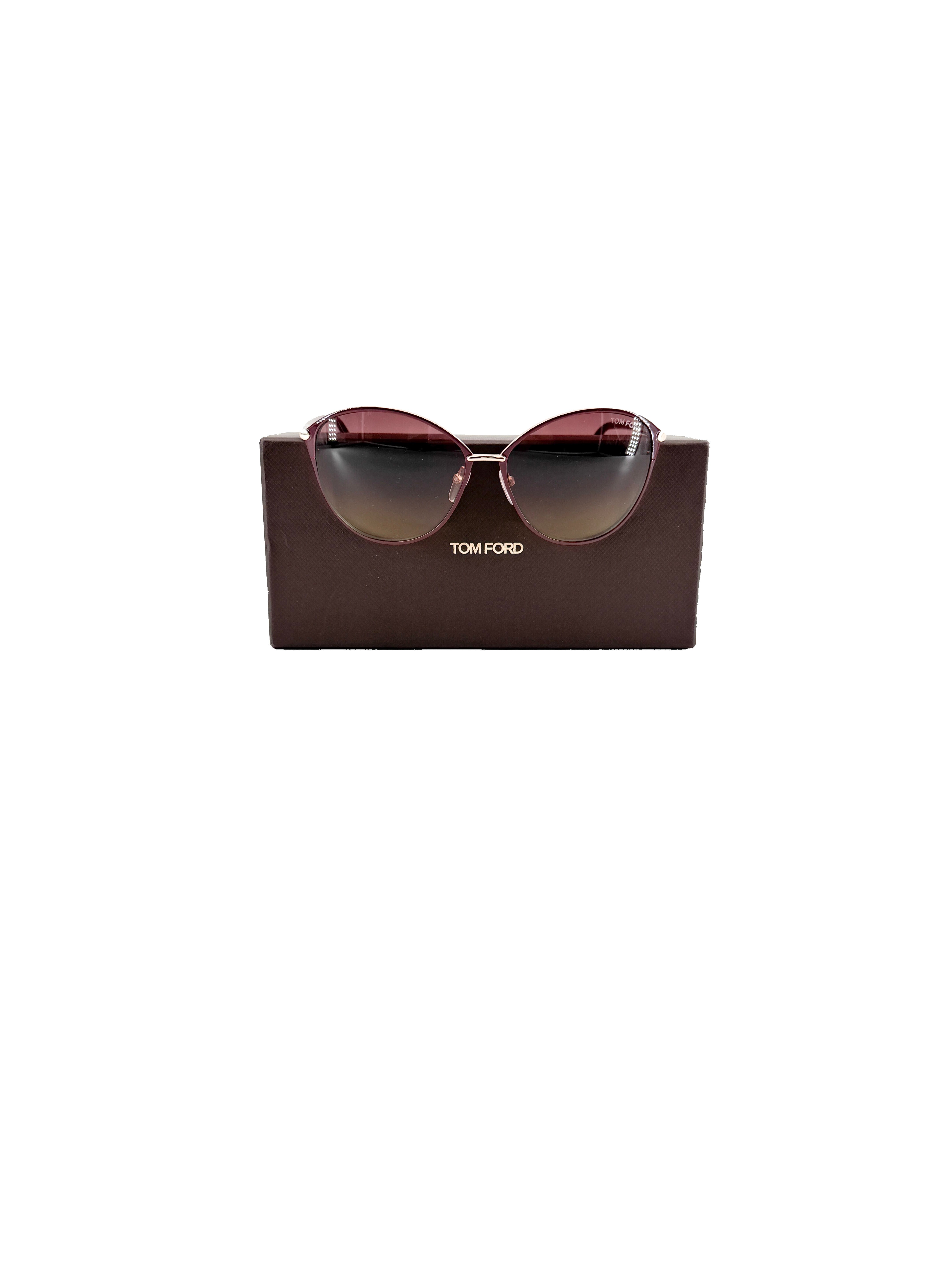 Tom Ford red Penelope TF 320 sunglasses *case*