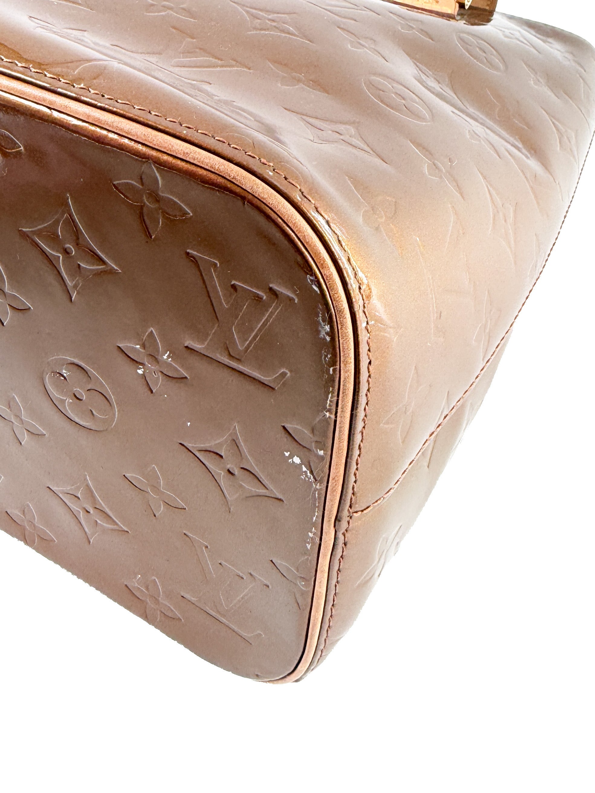 Louis Vuitton bronze vernis Houston tote LM0032