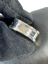 David Yurman sterling silver, 14k gold cigar band ring