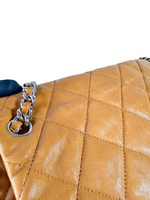 Chanel brown quilted chain around maxi flap shoulder bag 17236173