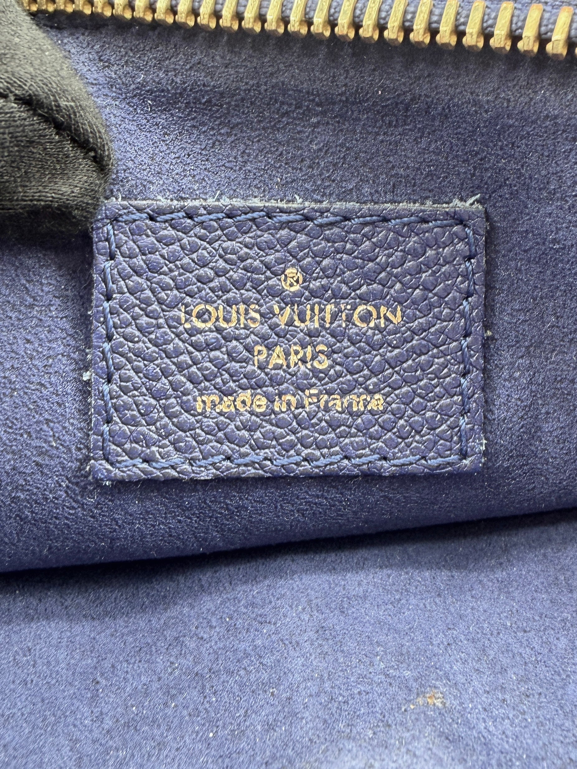 Louis Vuitton monogram navy empreinte leather Twice crossbody AR2185