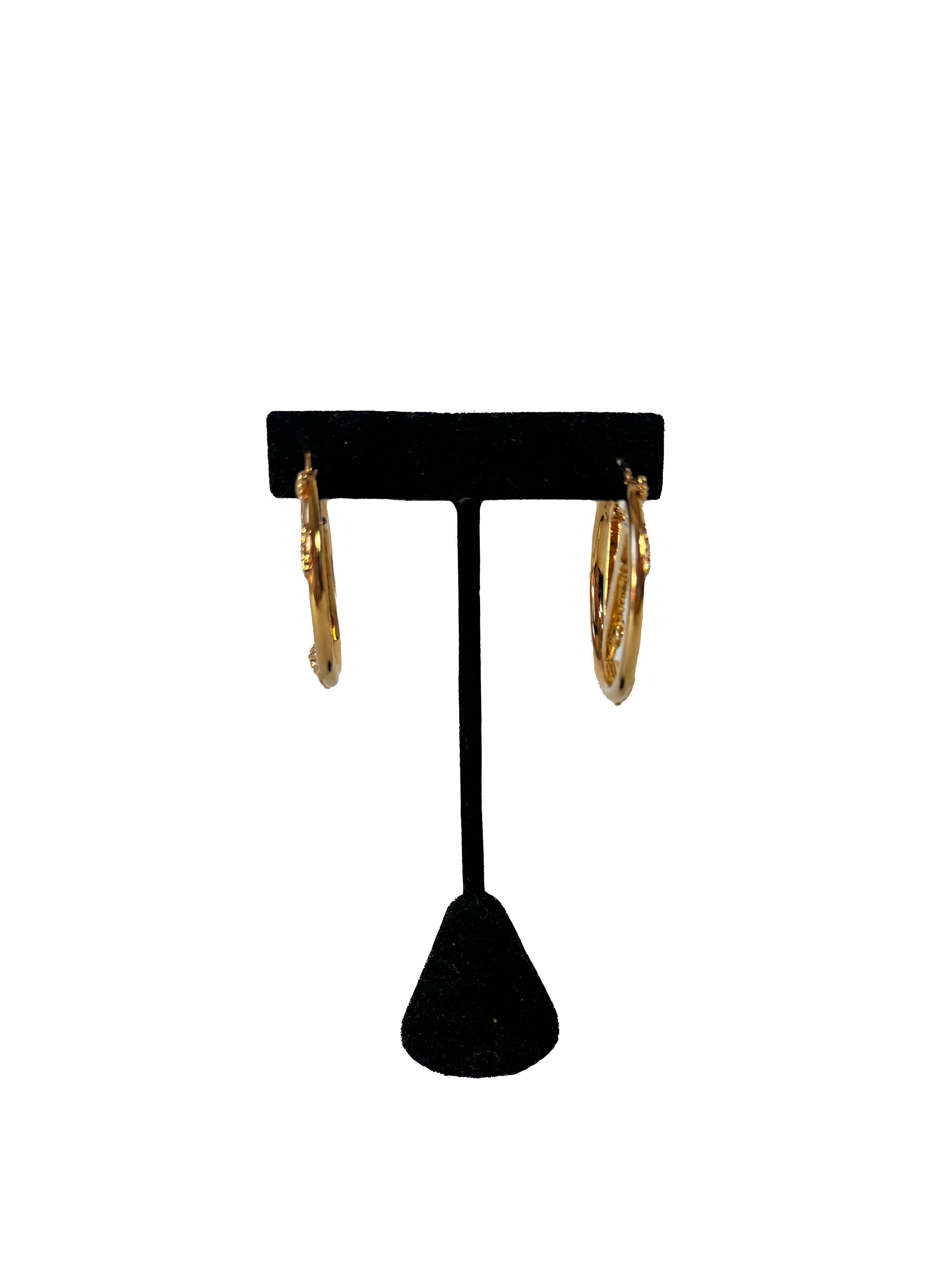 Versace Virtus Hoop Earrings