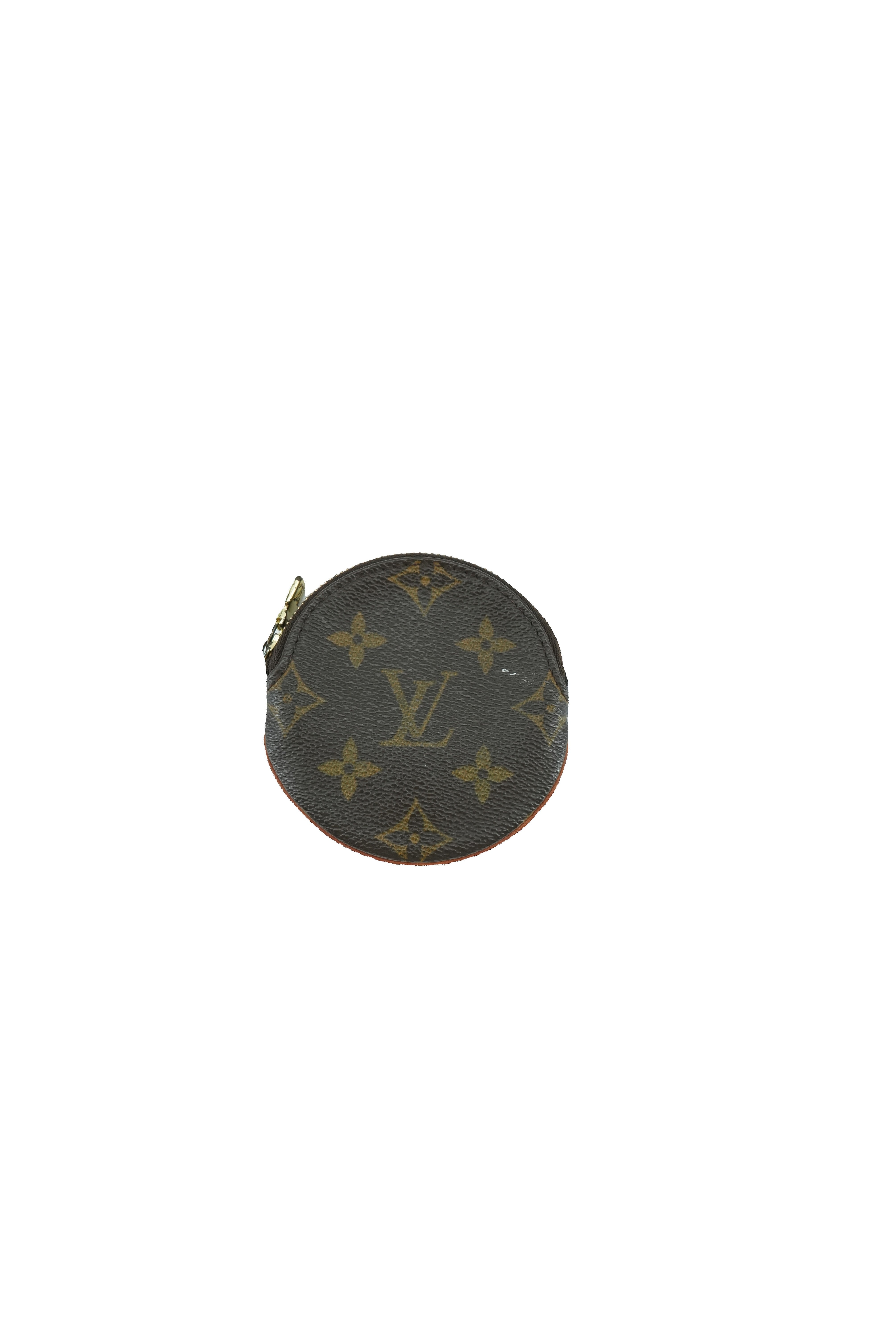 Louis Vuitton monogram Porte Monnaie round coin wallet
