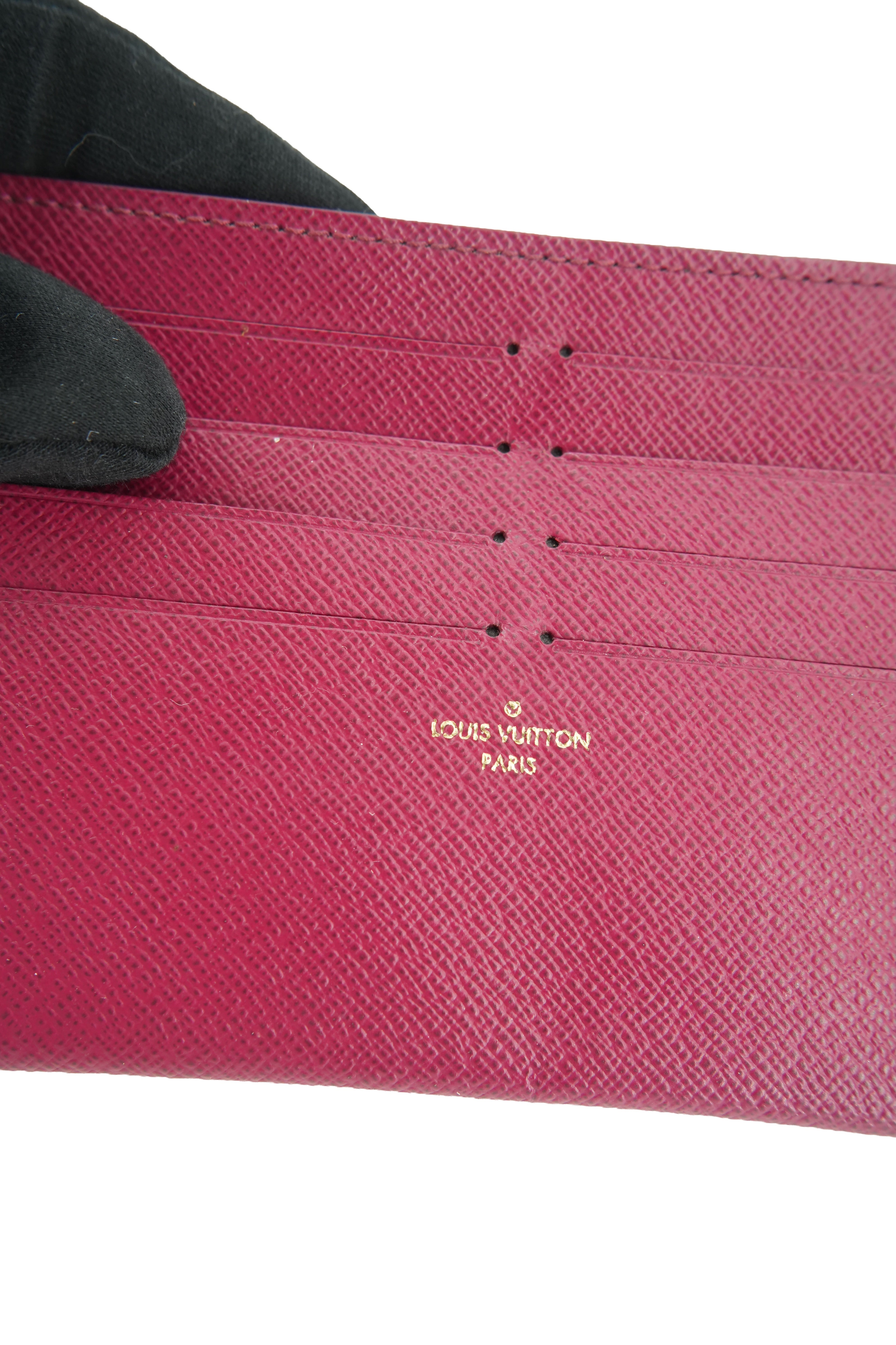 Louis Vuitton fuchsia Felicie insert