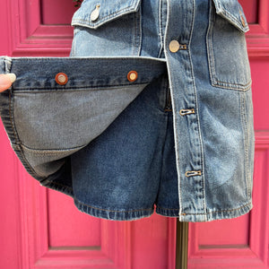 Pilcro and the Letterpress denim skort size 16