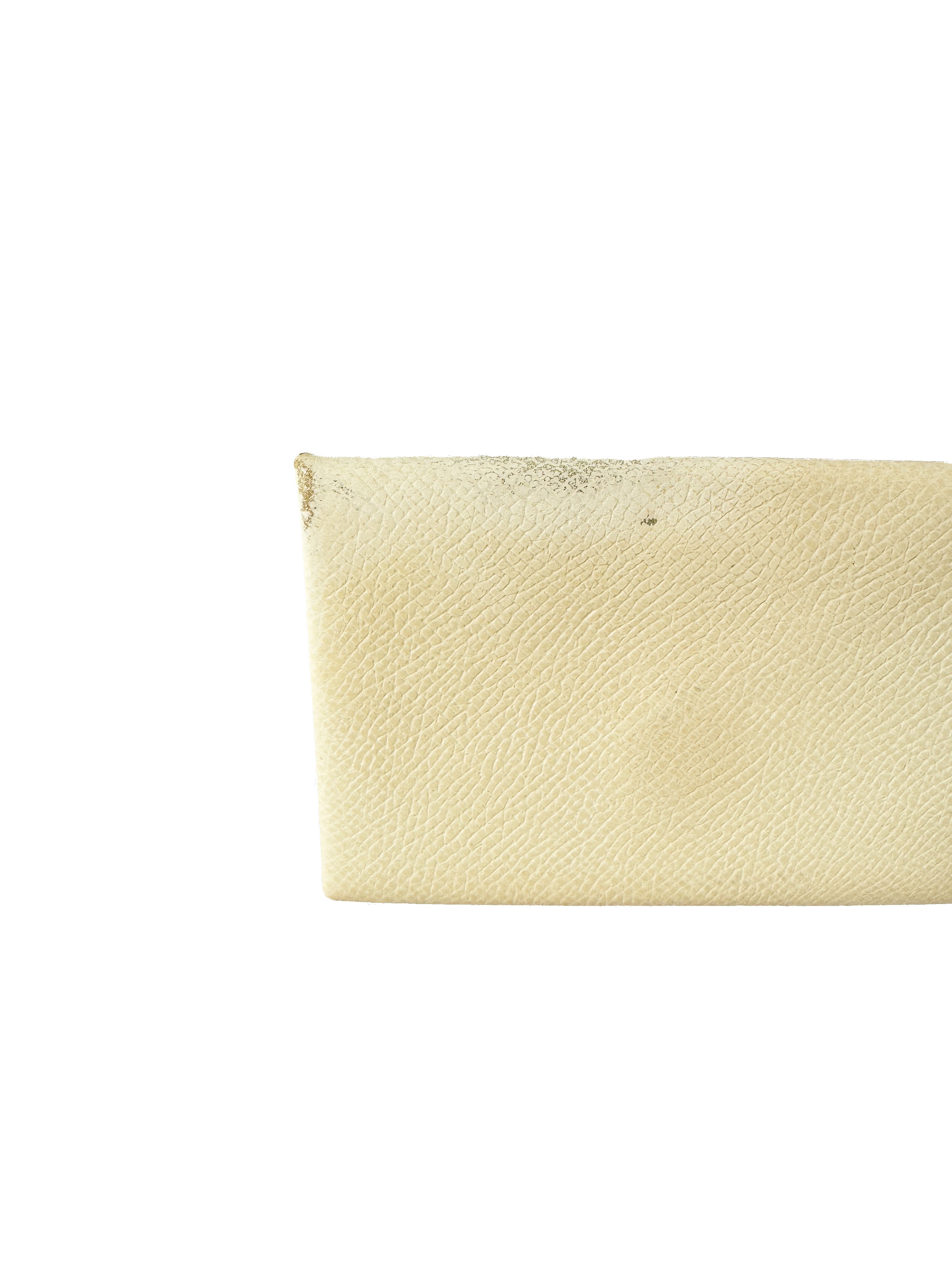 Hermès cream Calvi cardholder ZSI012DB