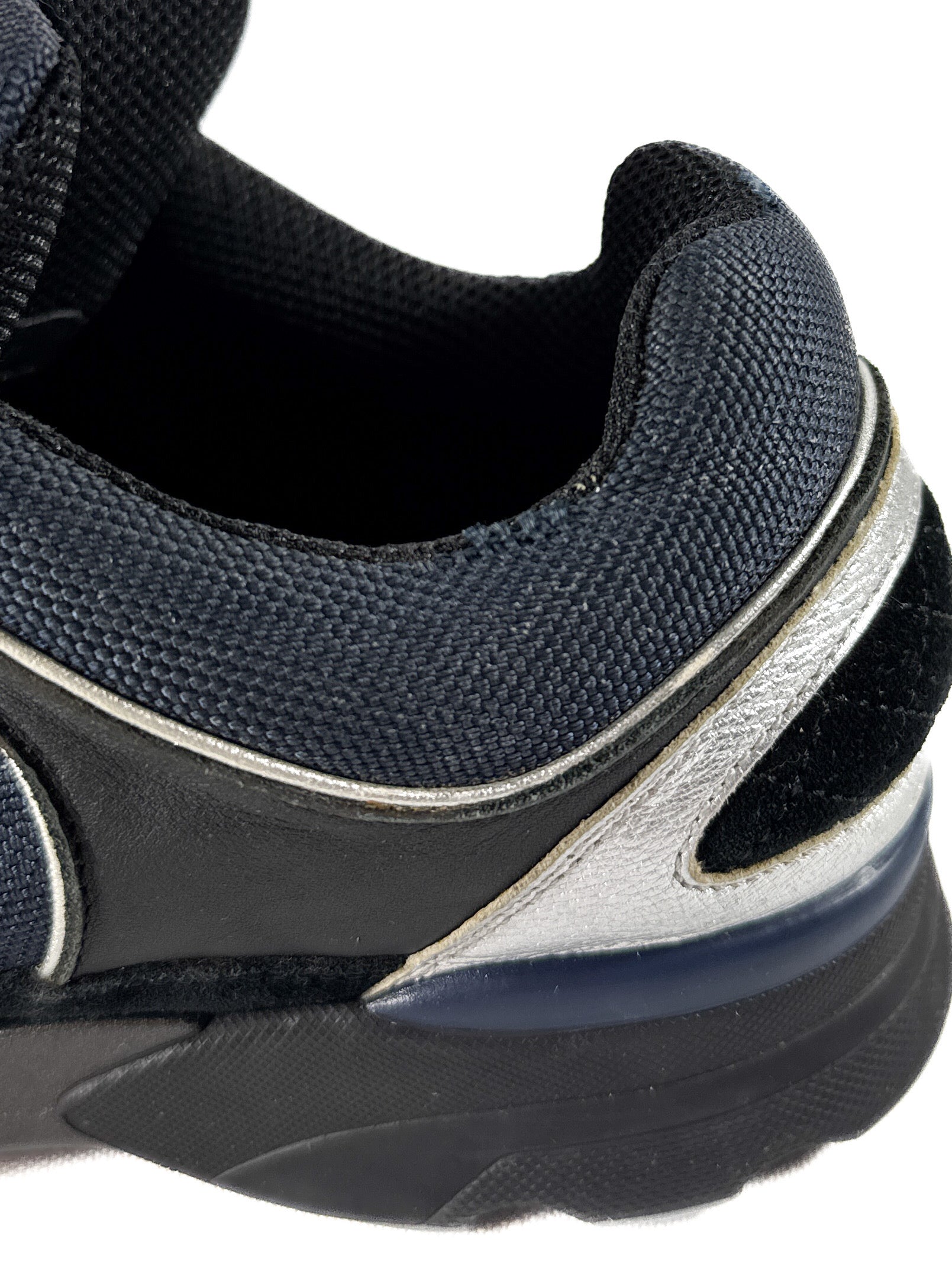 Chanel black navy double C sneakers size 38 **as is**