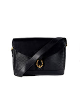 Gucci black micro GG horseshoe shoulder bag 001-86-1198