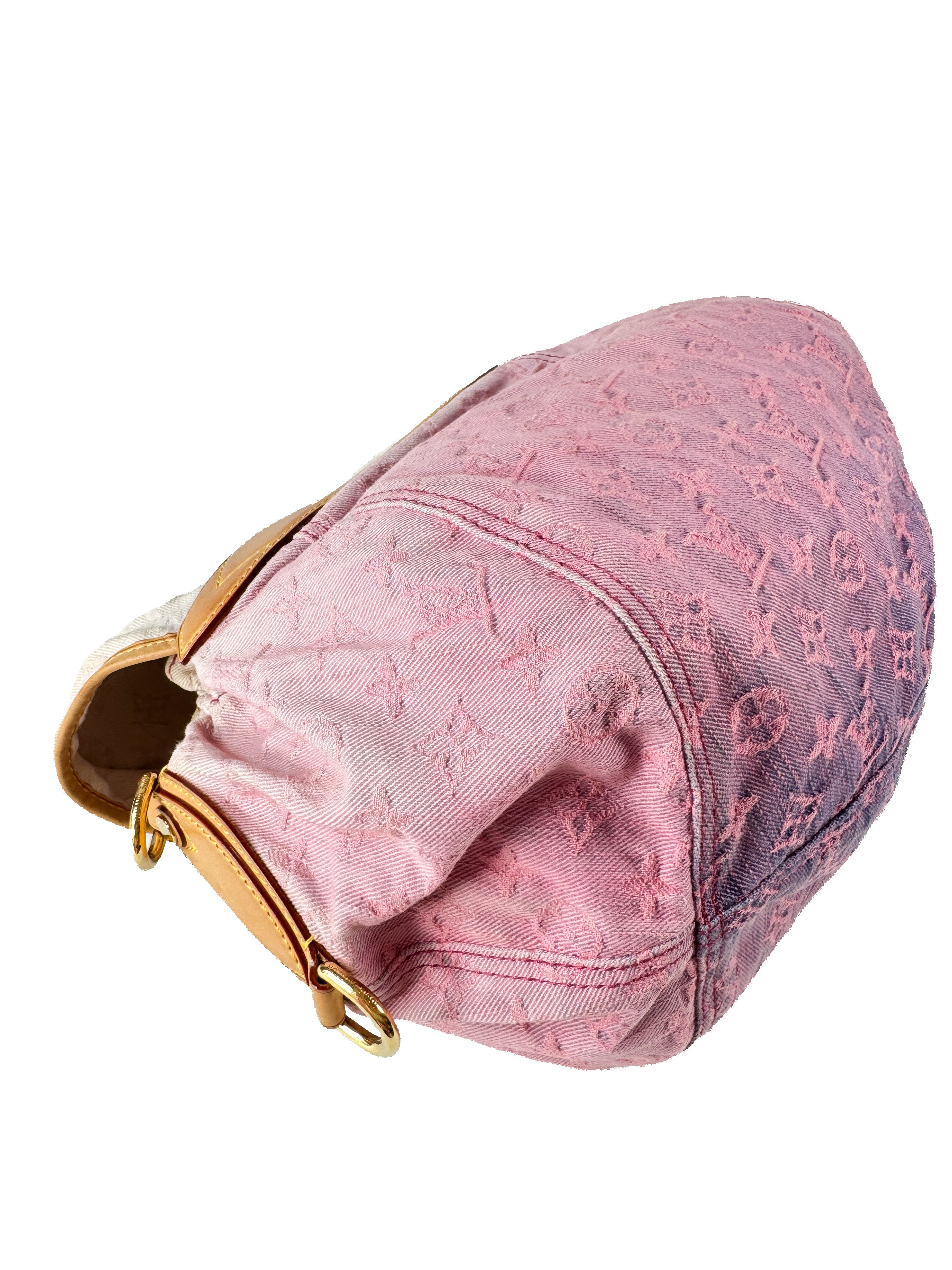 Louis Vuitton Sunshine pink denim monogram FL0130