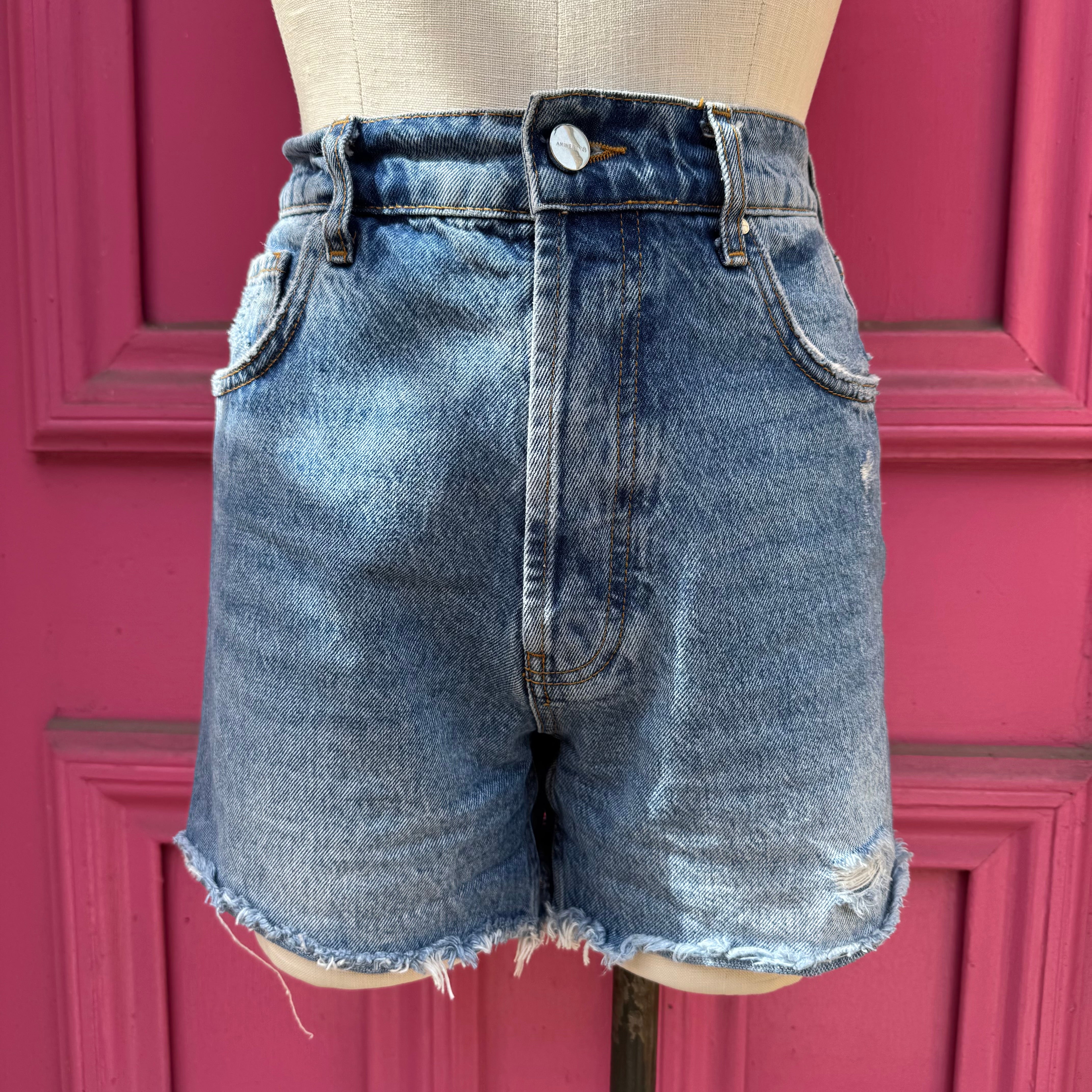 Anine Bing denim shorts size 6