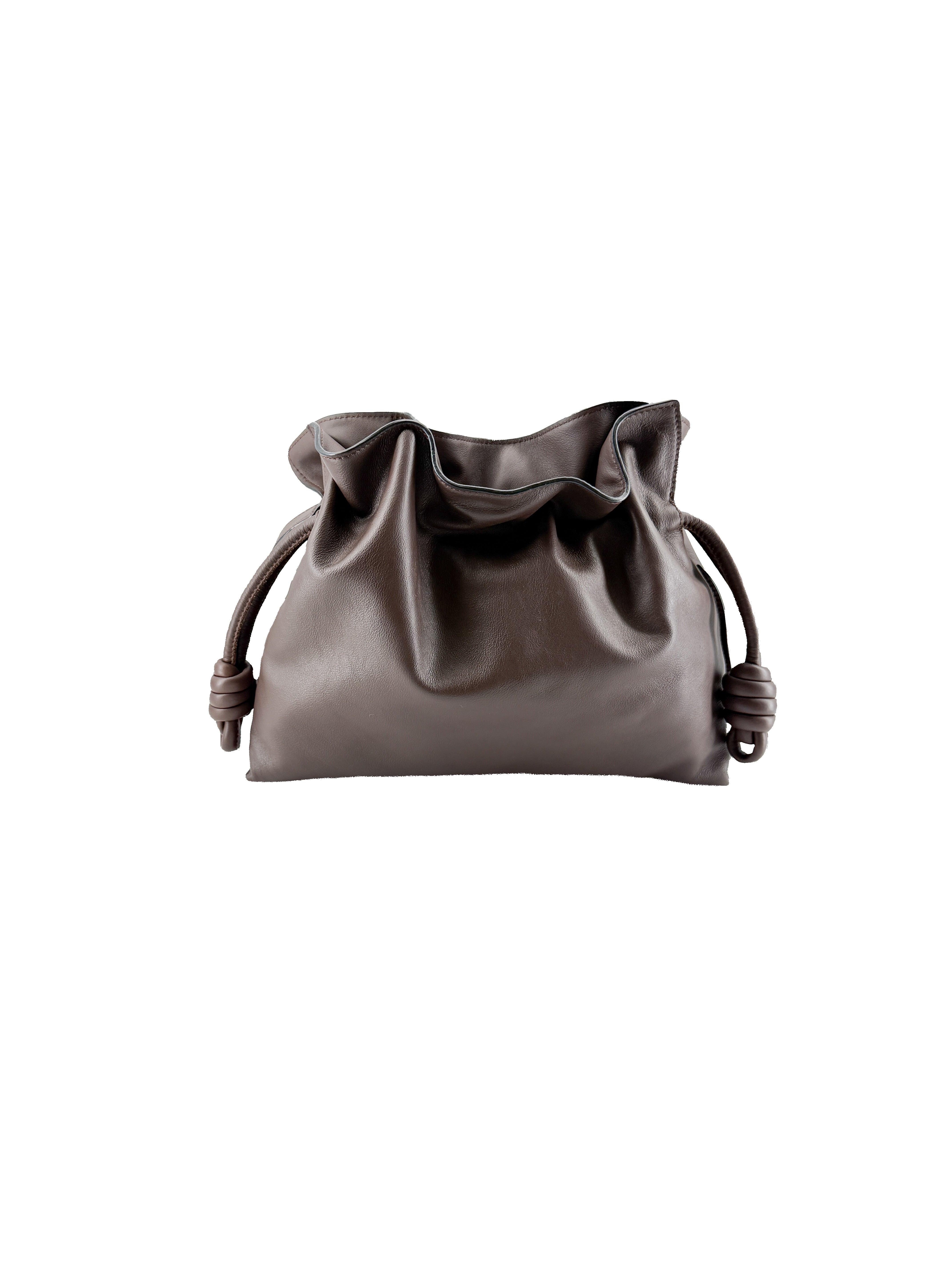 Loewe brown medium Flamenco clutch bag 052403