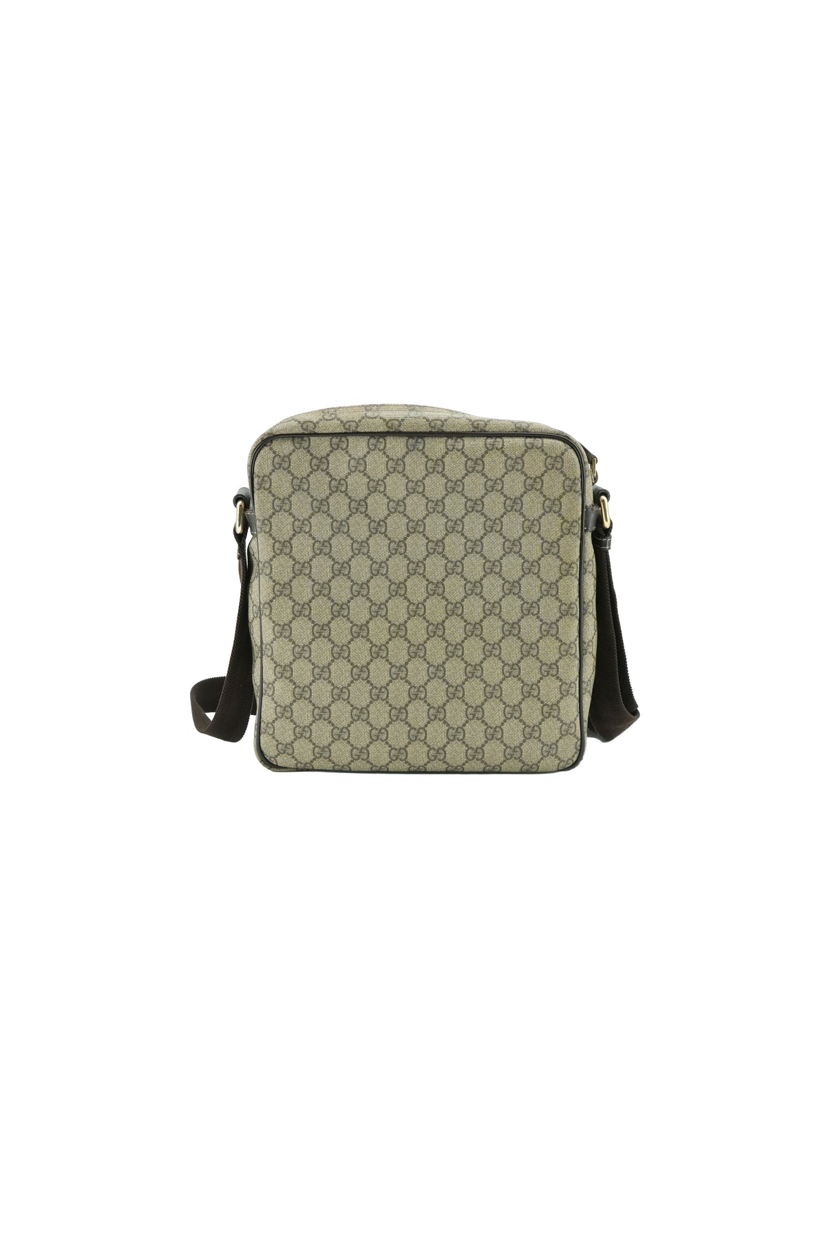 Gucci brown coated canvas crossbody 201448 520981