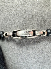 David Yurman sterling silver black onyx skull bracelet