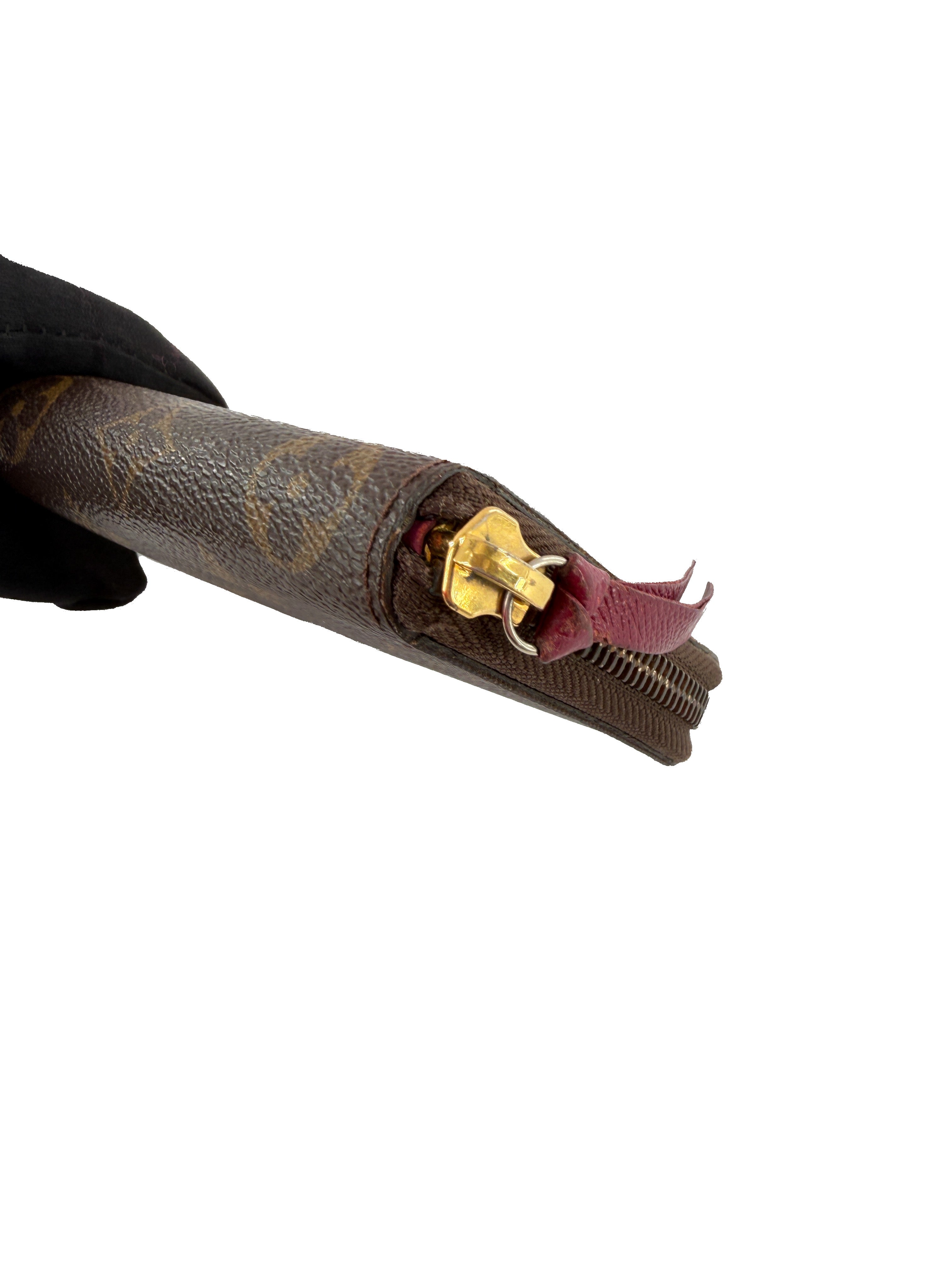 Louis Vuitton monogram Clemence wallet berry SP4197