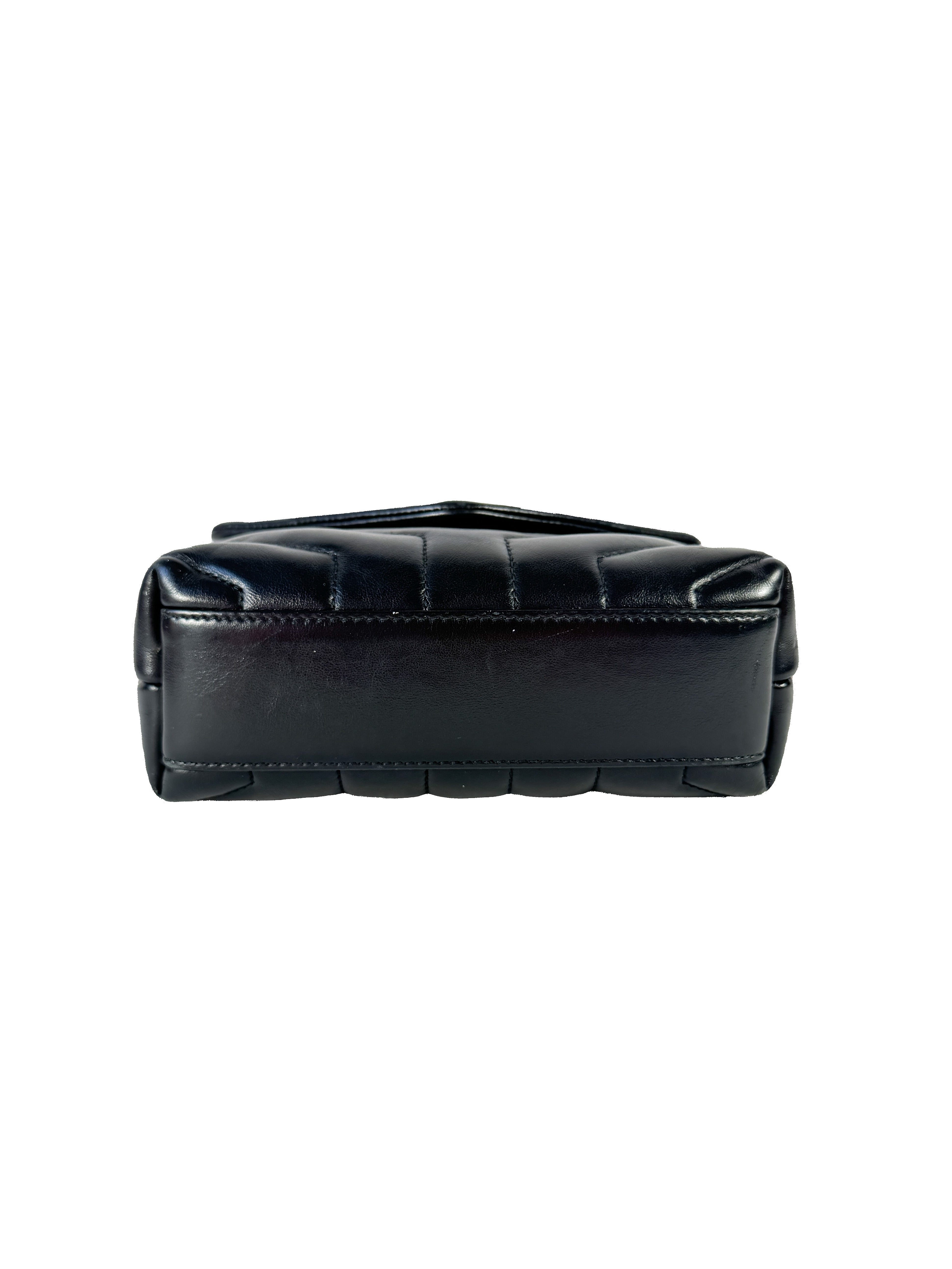 Saint Laurent black leather toy Lou BCI630951-1220