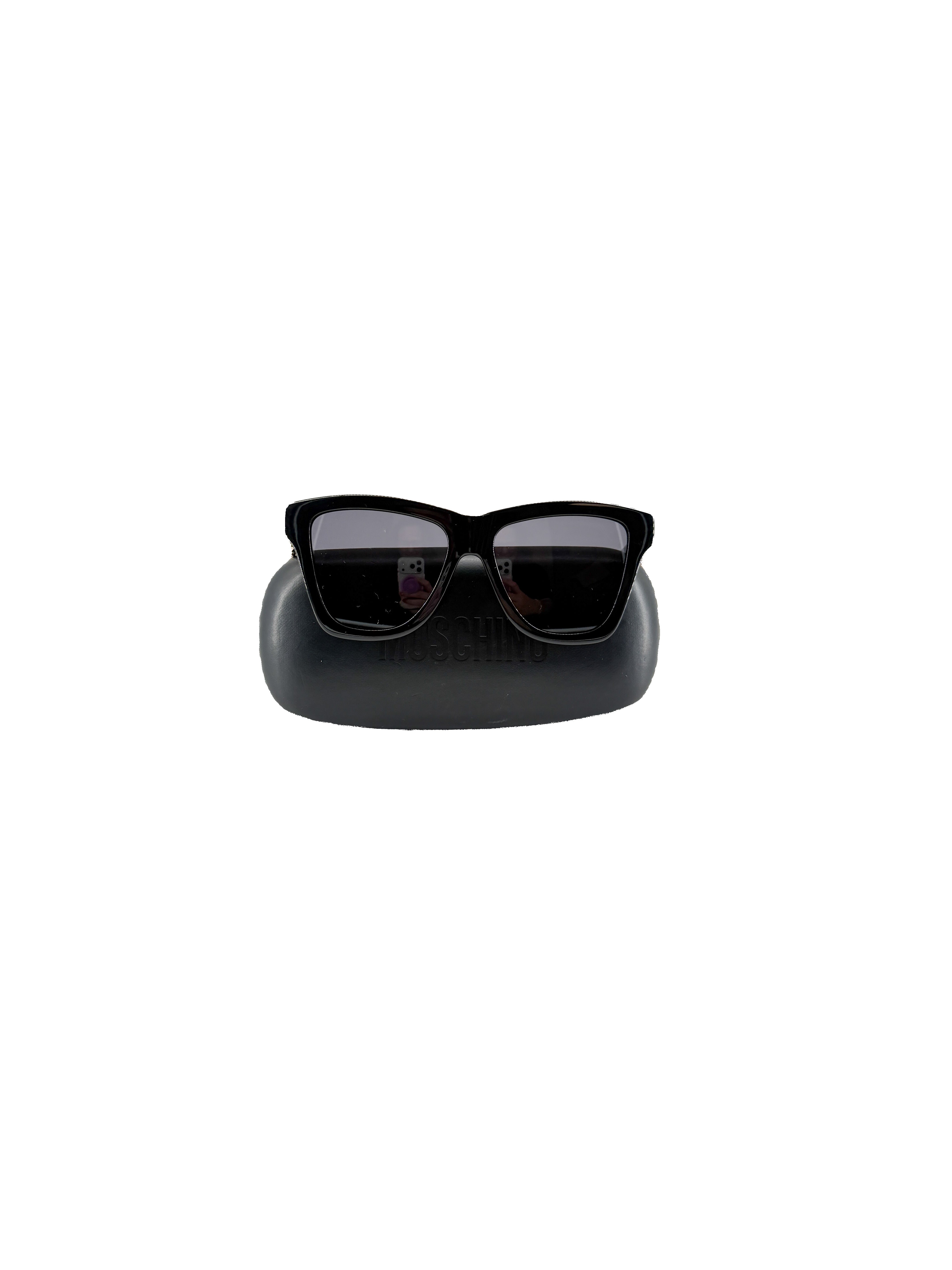 Moschino black buckle sunglasses MOS131/S *case*