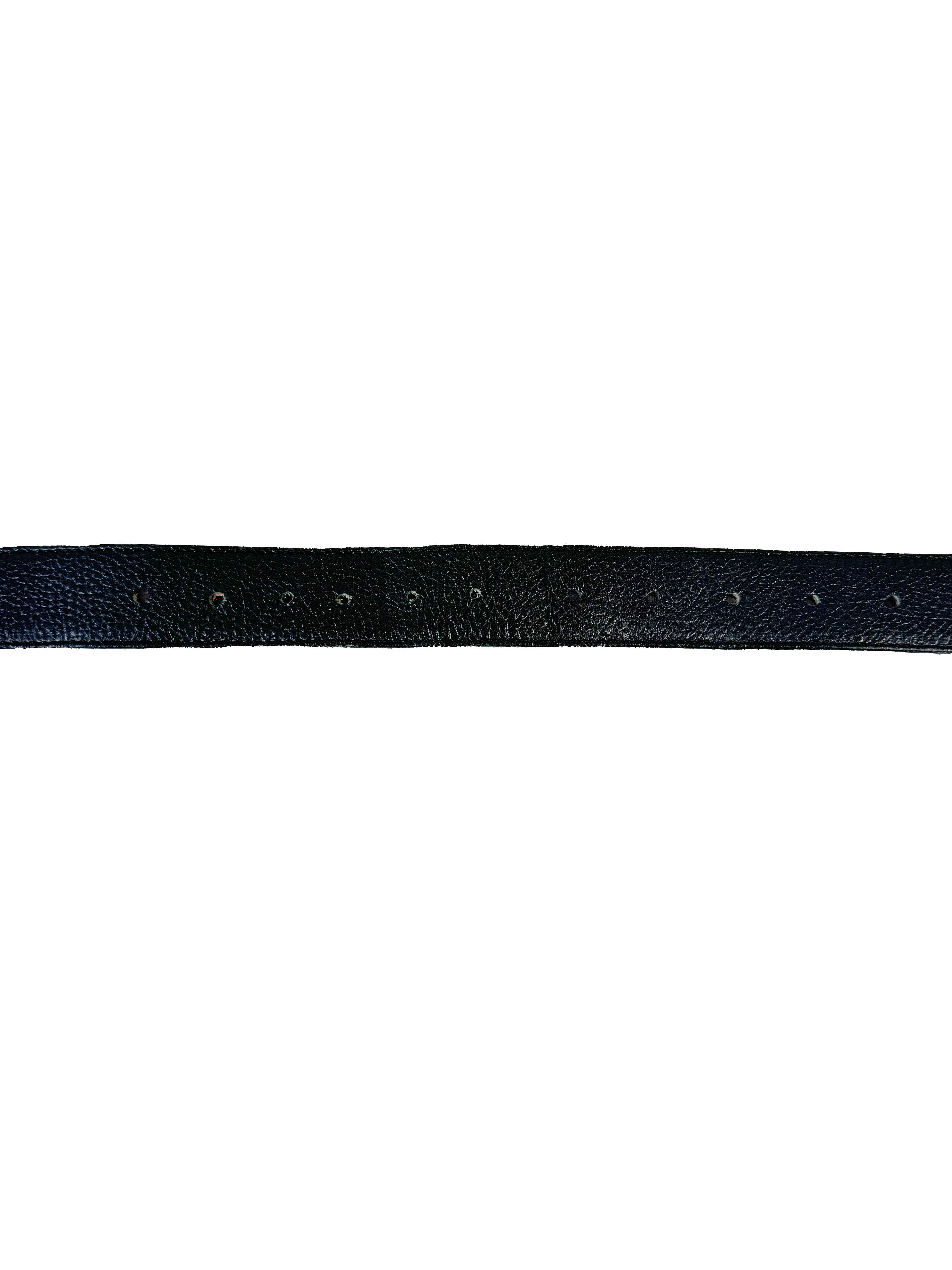 Prada black leather belt size 110 44 1097